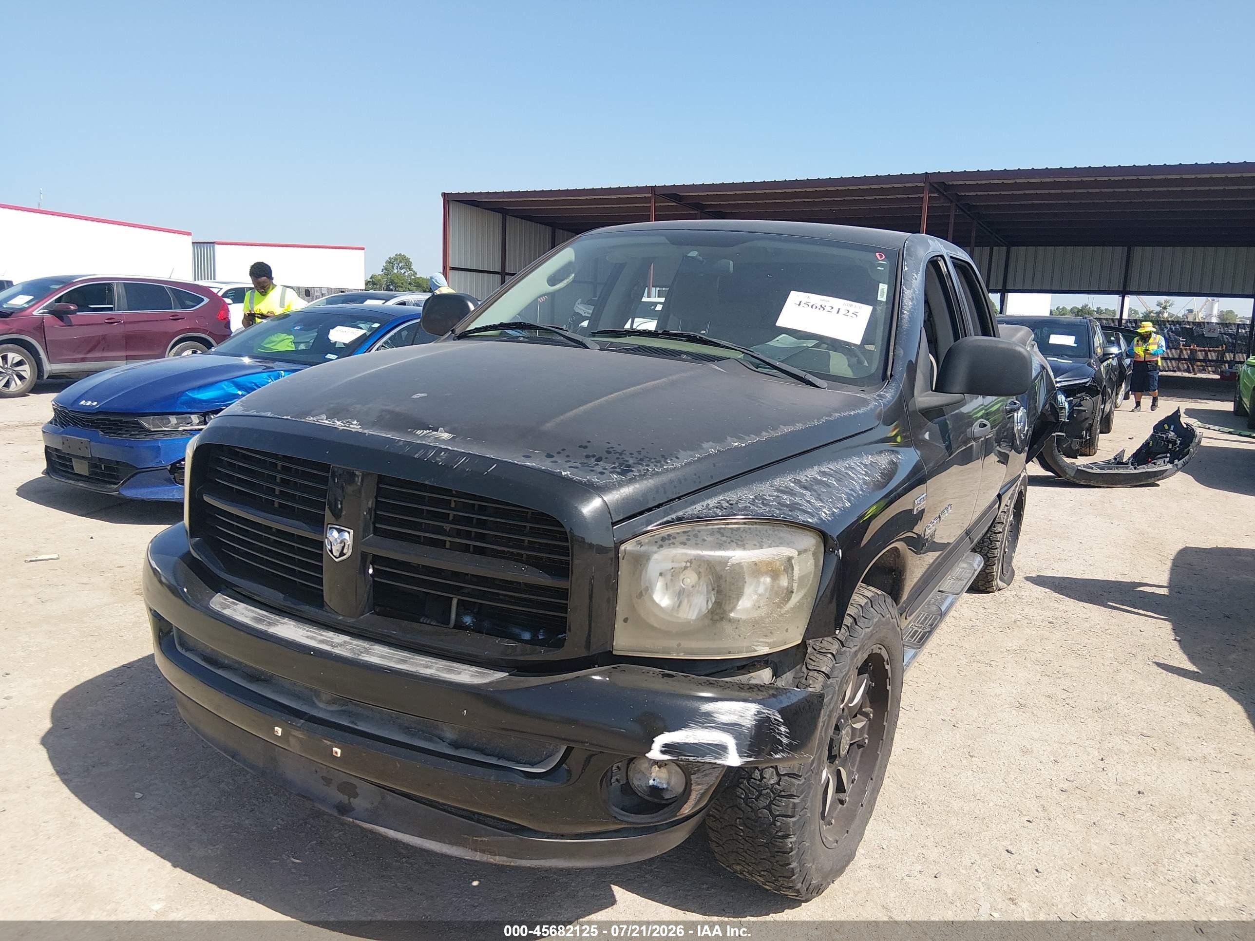 2006 Dodge Ram 1500 Slt Black vin: 1D7HA18256S685305