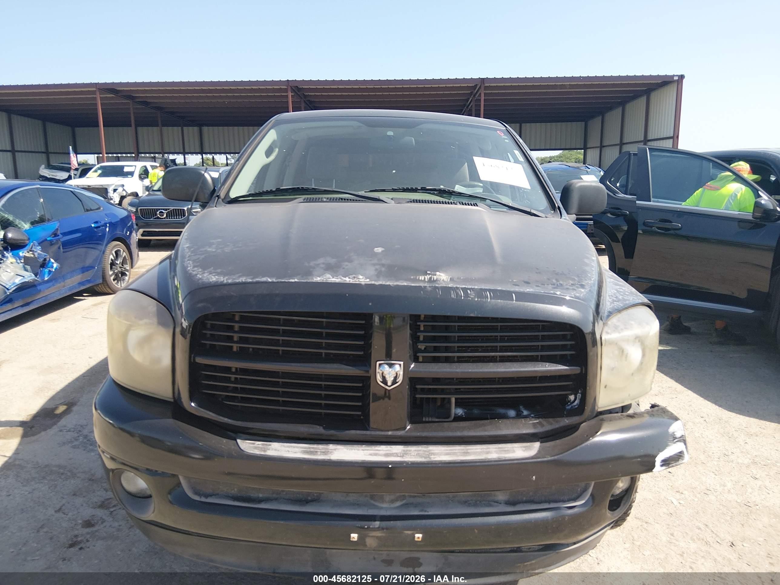 2006 Dodge Ram 1500 Slt Black vin: 1D7HA18256S685305