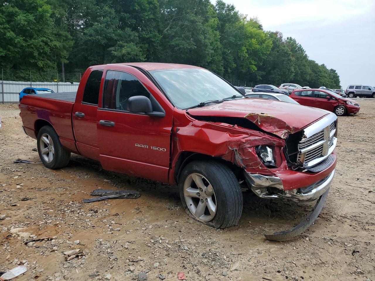 2007 Dodge Ram 1500 St Red vin: 1D7HA18257J640498