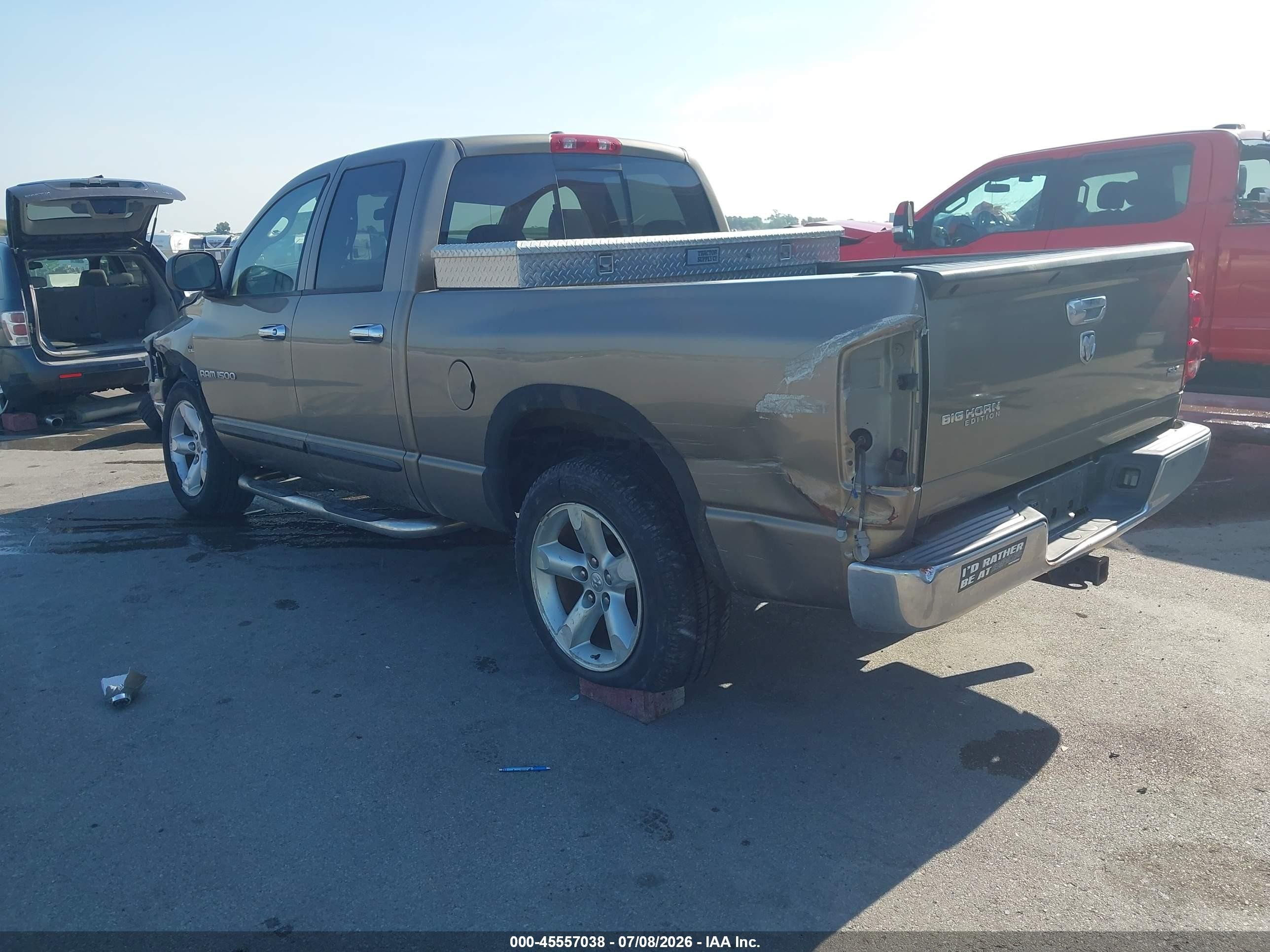 2007 Dodge Ram 1500 Slt Серый vin: 1D7HA18257S133255