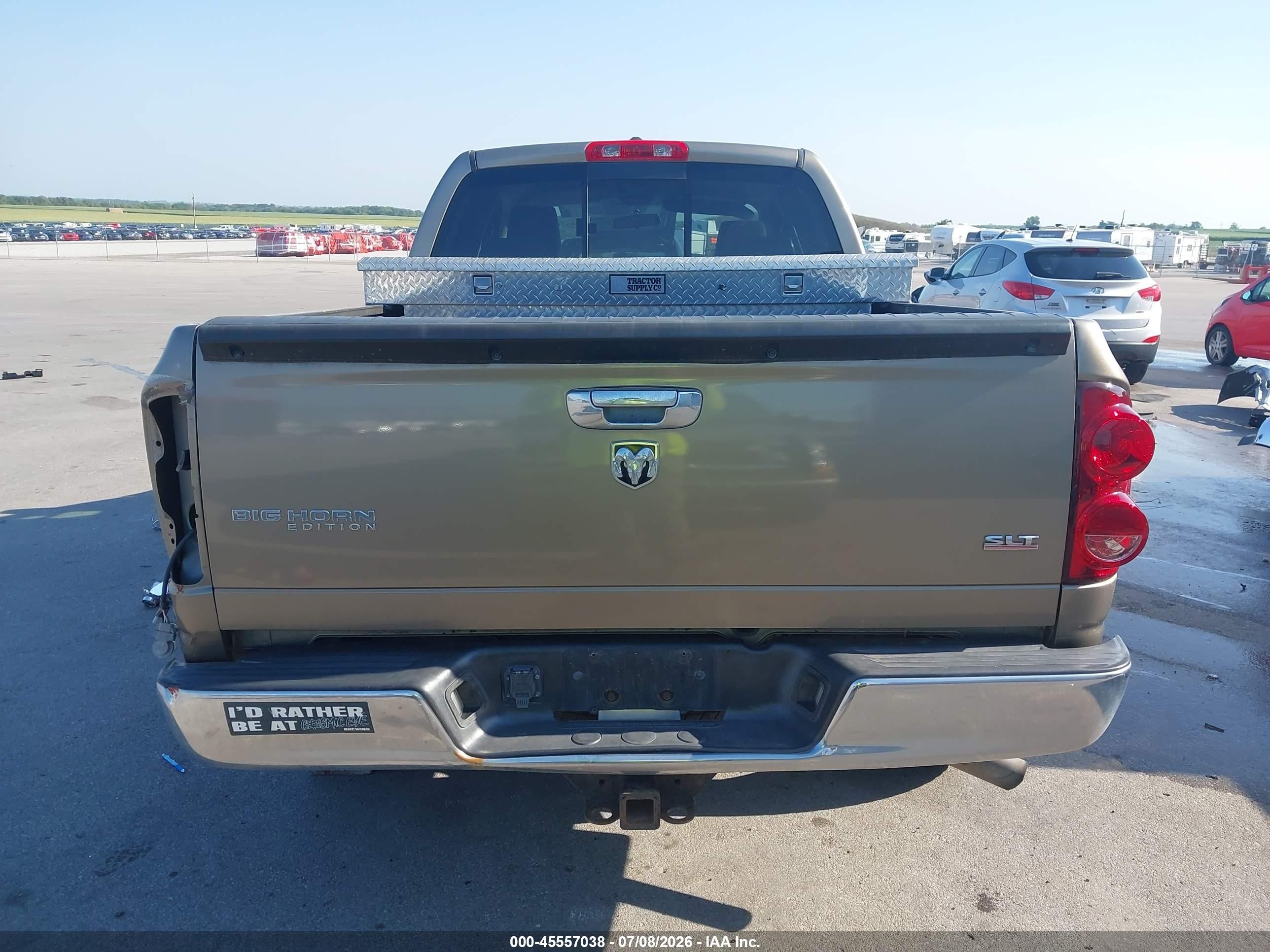 2007 Dodge Ram 1500 Slt Серый vin: 1D7HA18257S133255