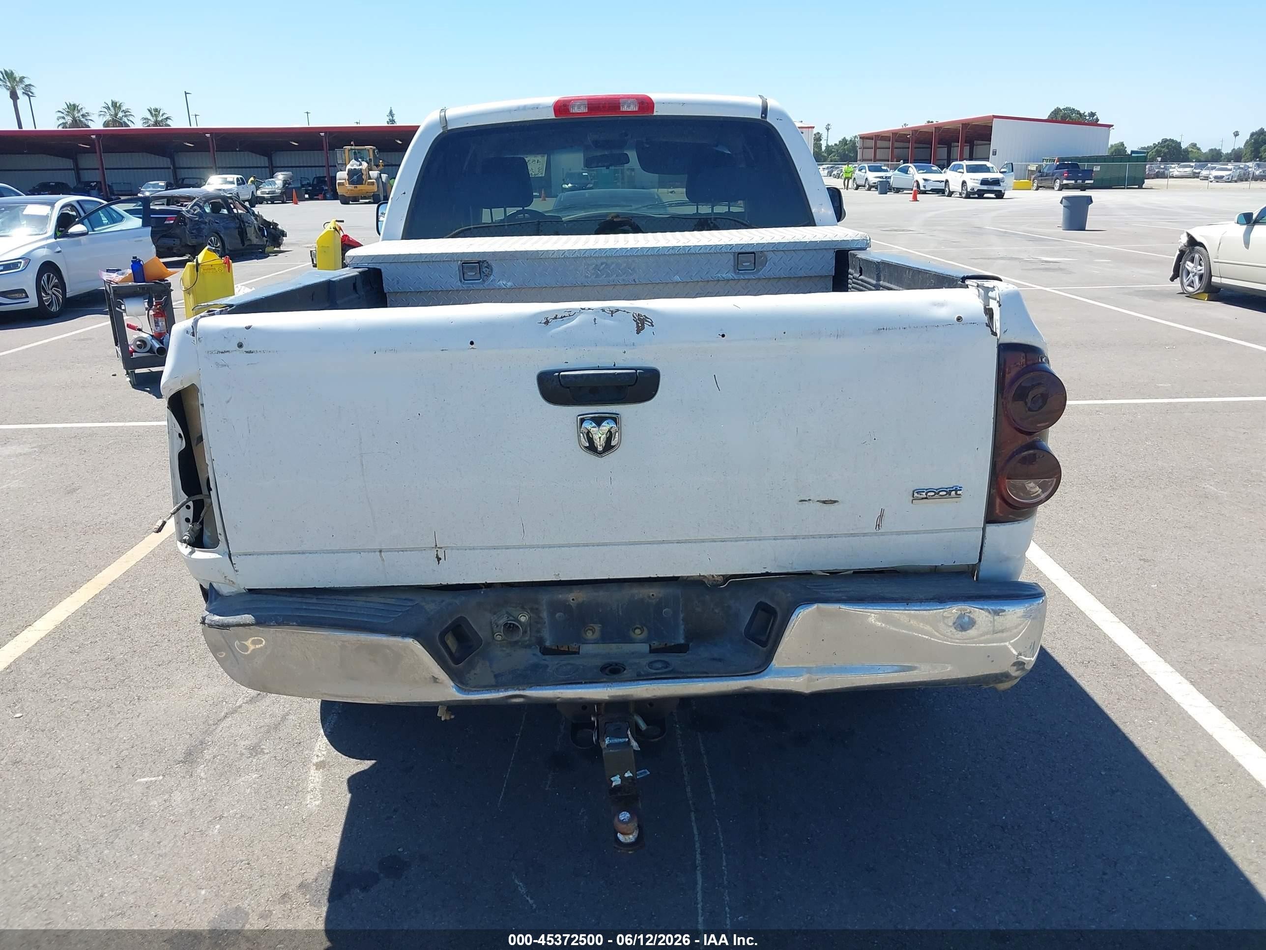 2007 Dodge Ram 1500 Slt White vin: 1D7HA18257S169897