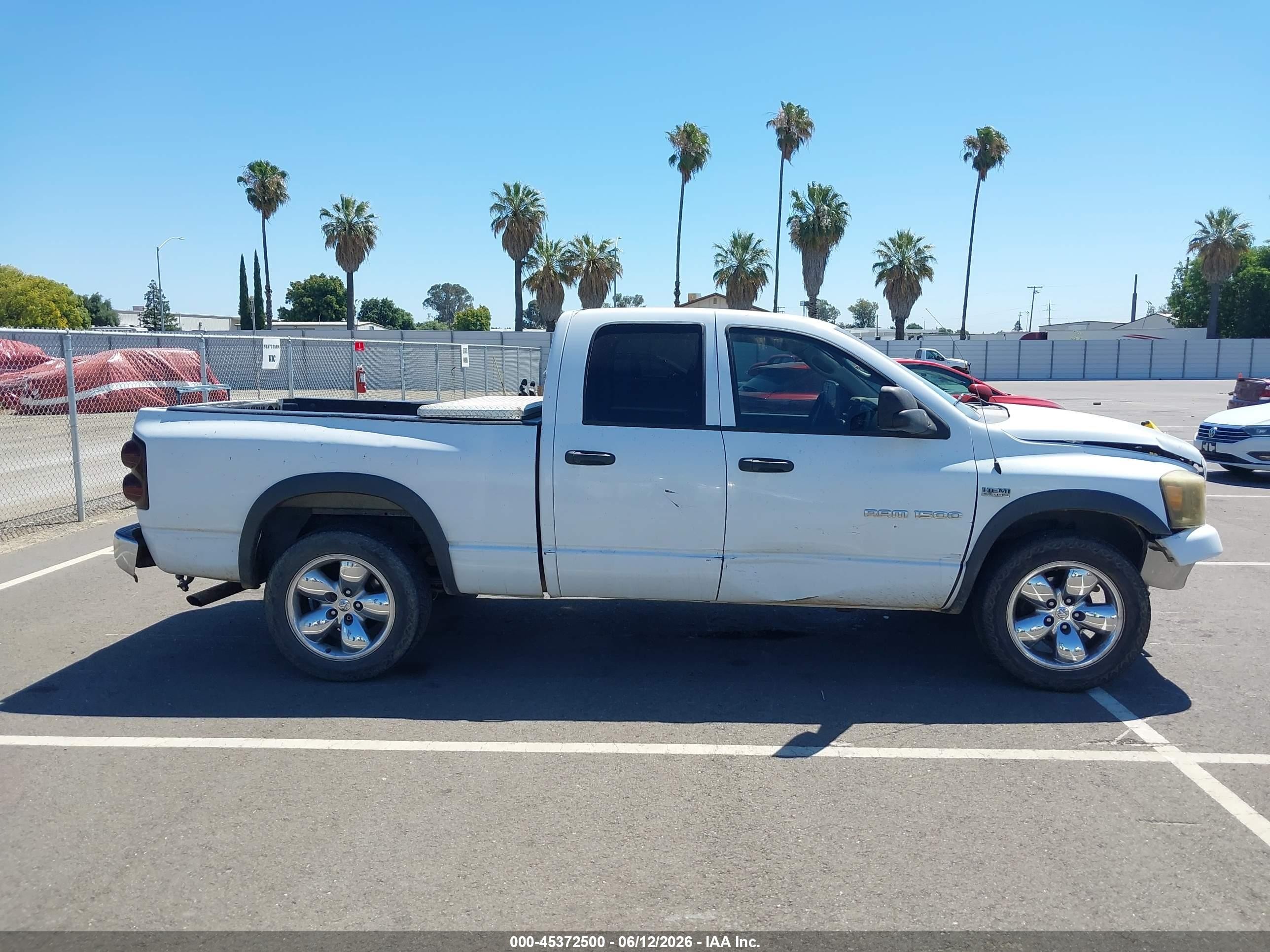 2007 Dodge Ram 1500 Slt White vin: 1D7HA18257S169897