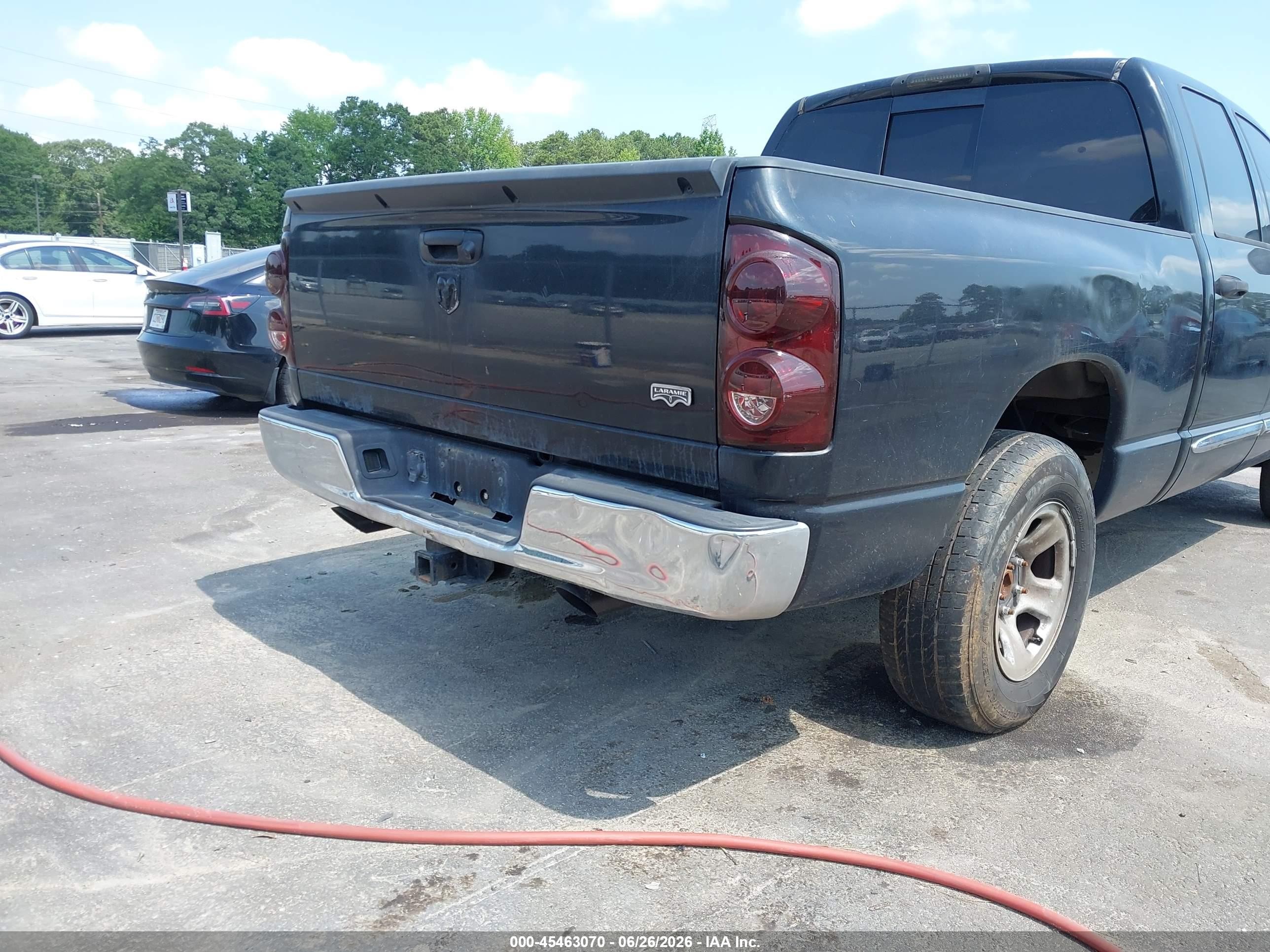 2007 Dodge Ram 1500 Laramie Black vin: 1D7HA18257S180317