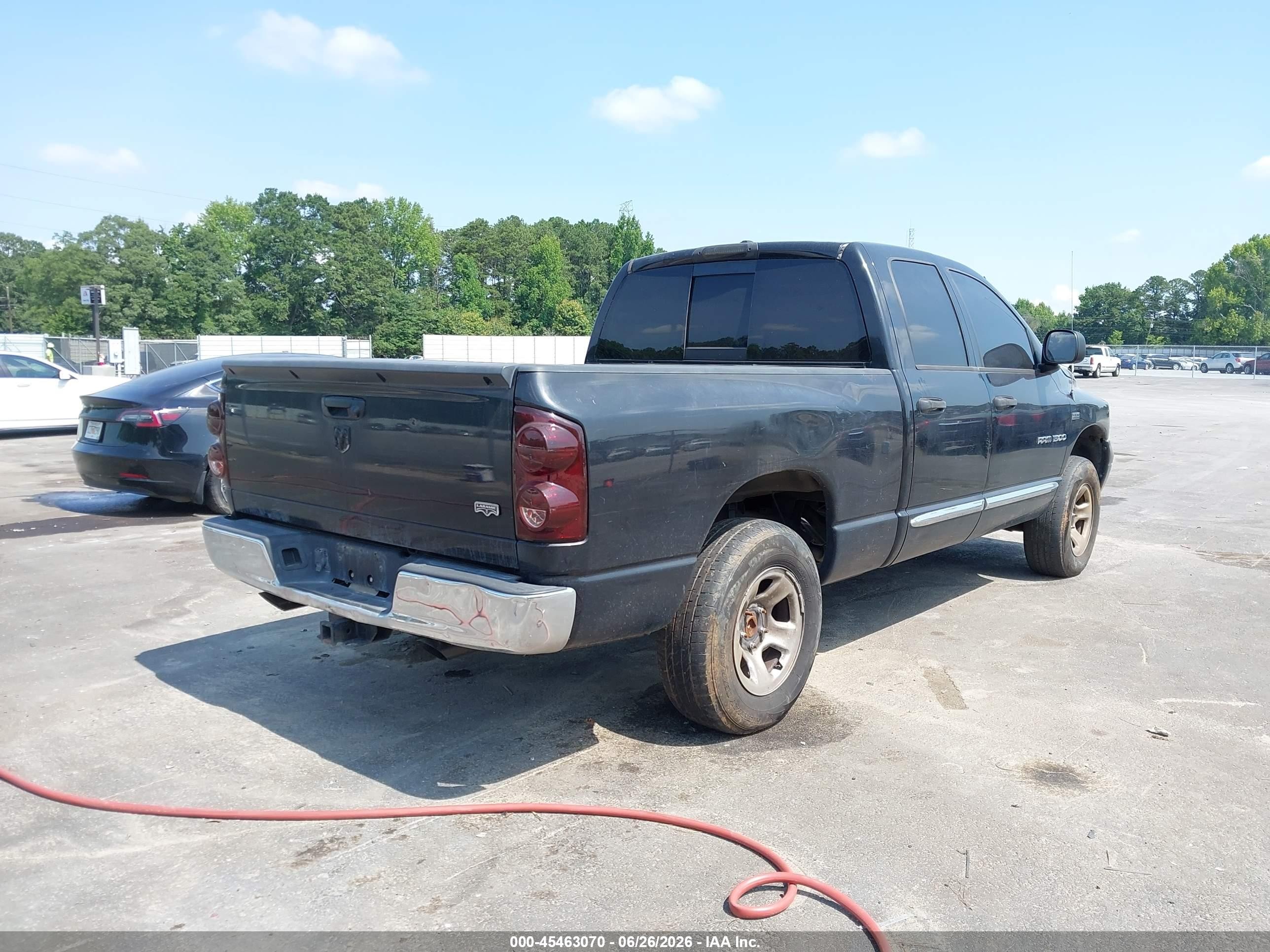 2007 Dodge Ram 1500 Laramie Black vin: 1D7HA18257S180317