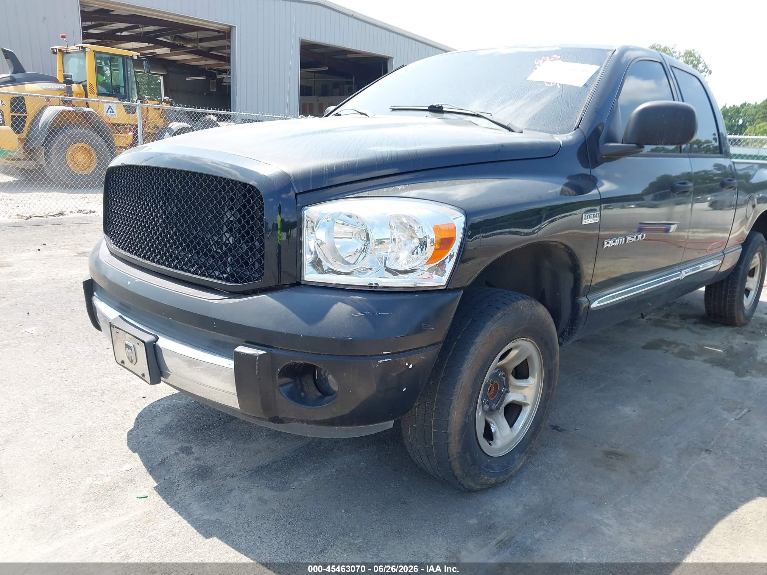 2007 Dodge Ram 1500 Laramie Black vin: 1D7HA18257S180317