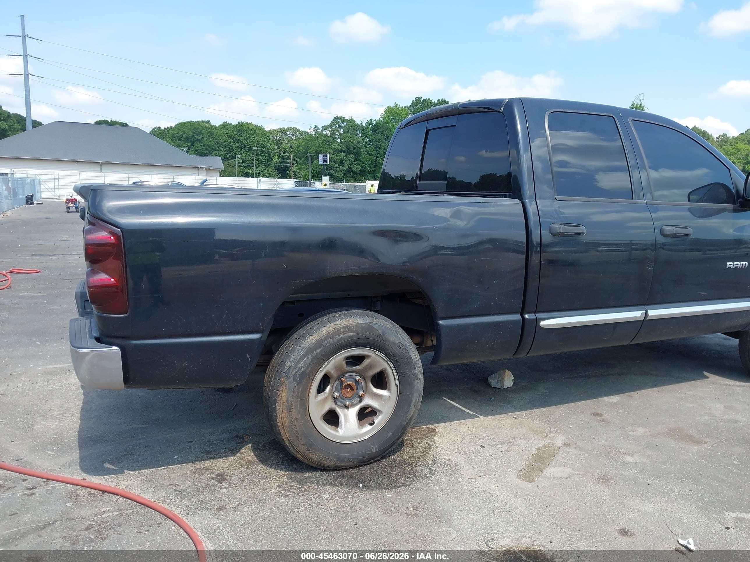 2007 Dodge Ram 1500 Laramie Black vin: 1D7HA18257S180317