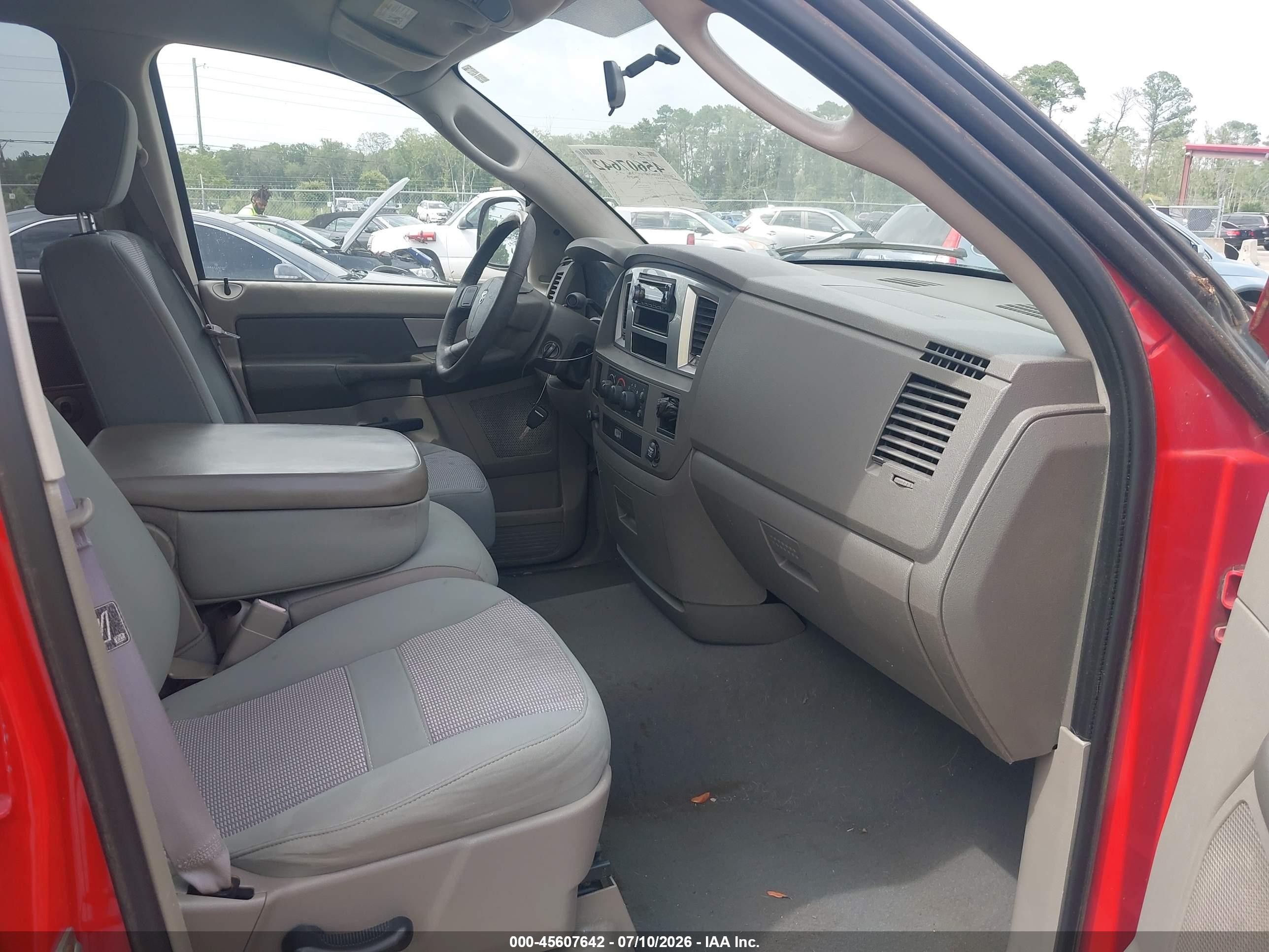 2007 Dodge Ram 1500 Slt Red vin: 1D7HA18257S204406