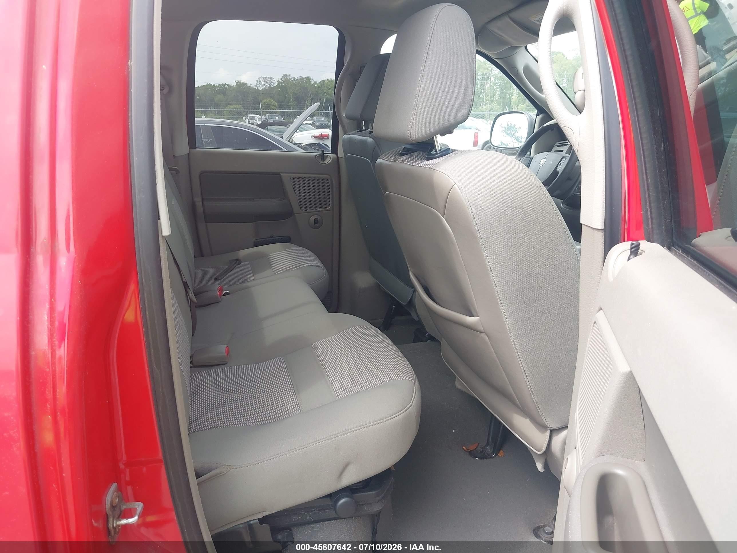 2007 Dodge Ram 1500 Slt Red vin: 1D7HA18257S204406