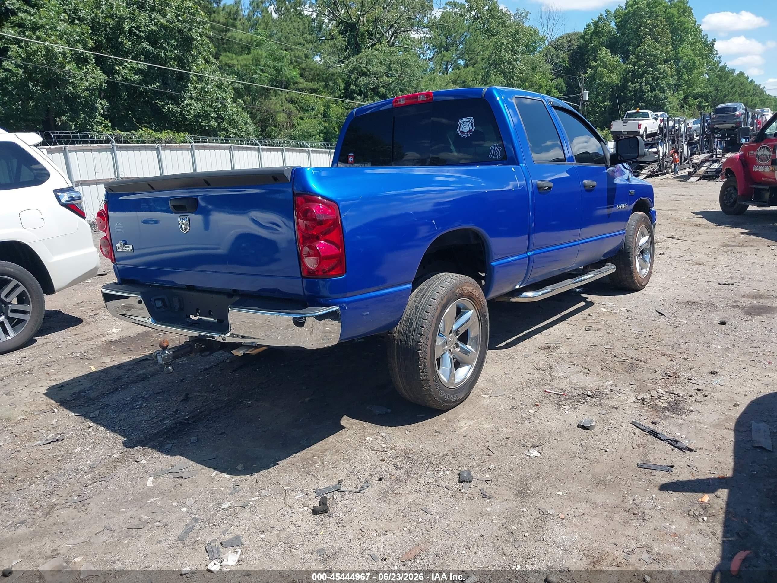 2008 Dodge Ram 1500 Slt Blue vin: 1D7HA18258J220354