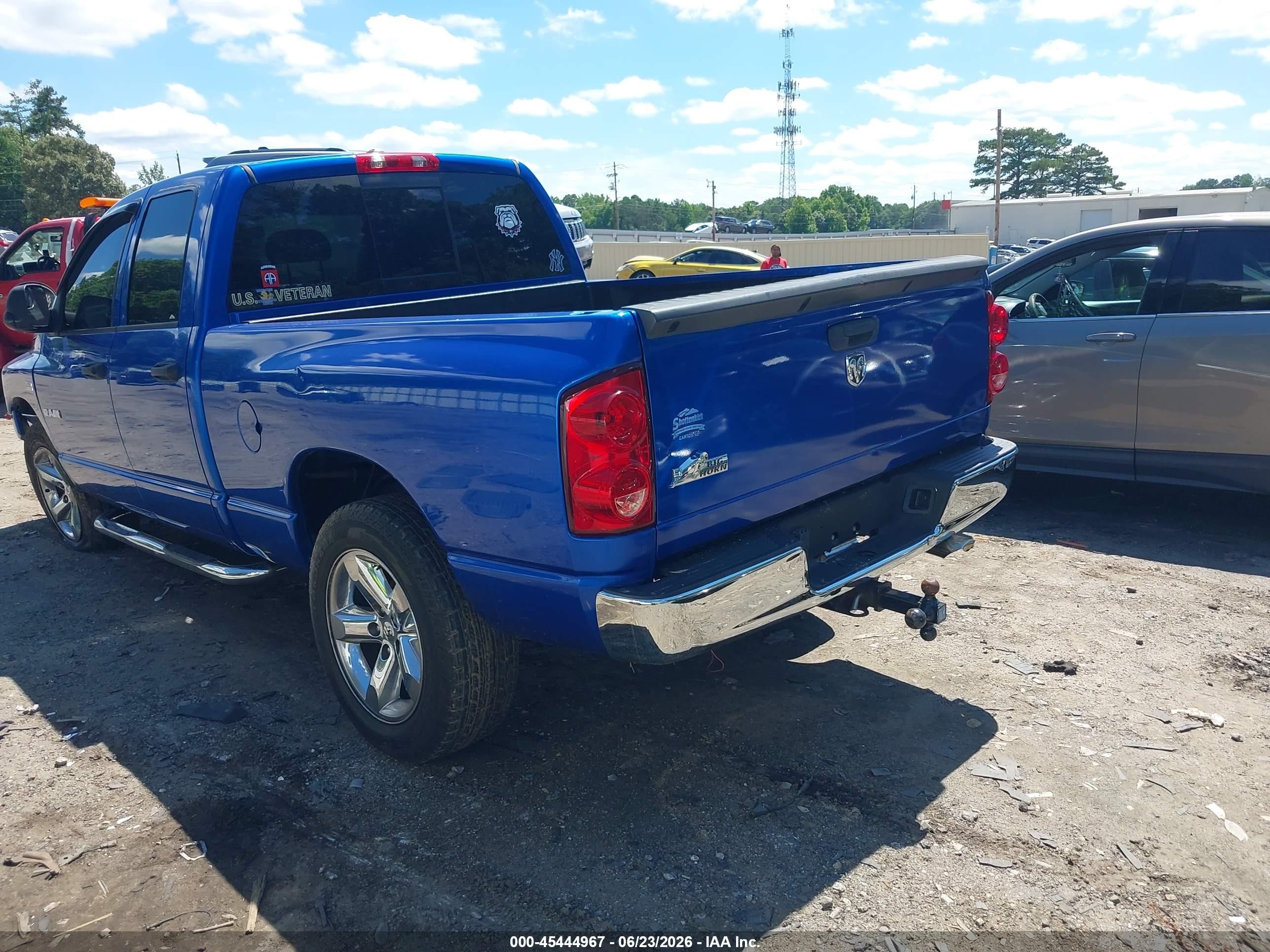 2008 Dodge Ram 1500 Slt Blue vin: 1D7HA18258J220354