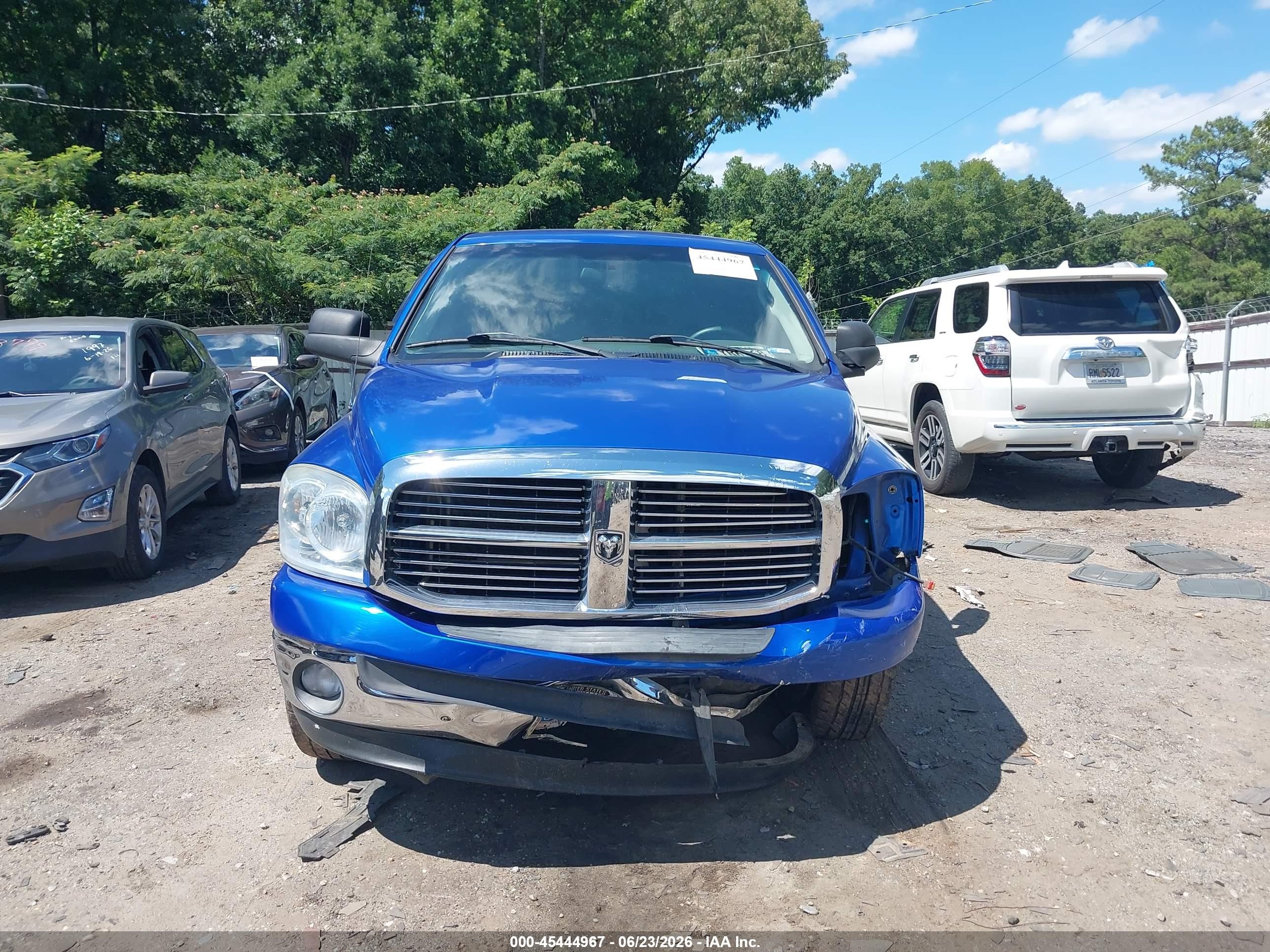 2008 Dodge Ram 1500 Slt Blue vin: 1D7HA18258J220354