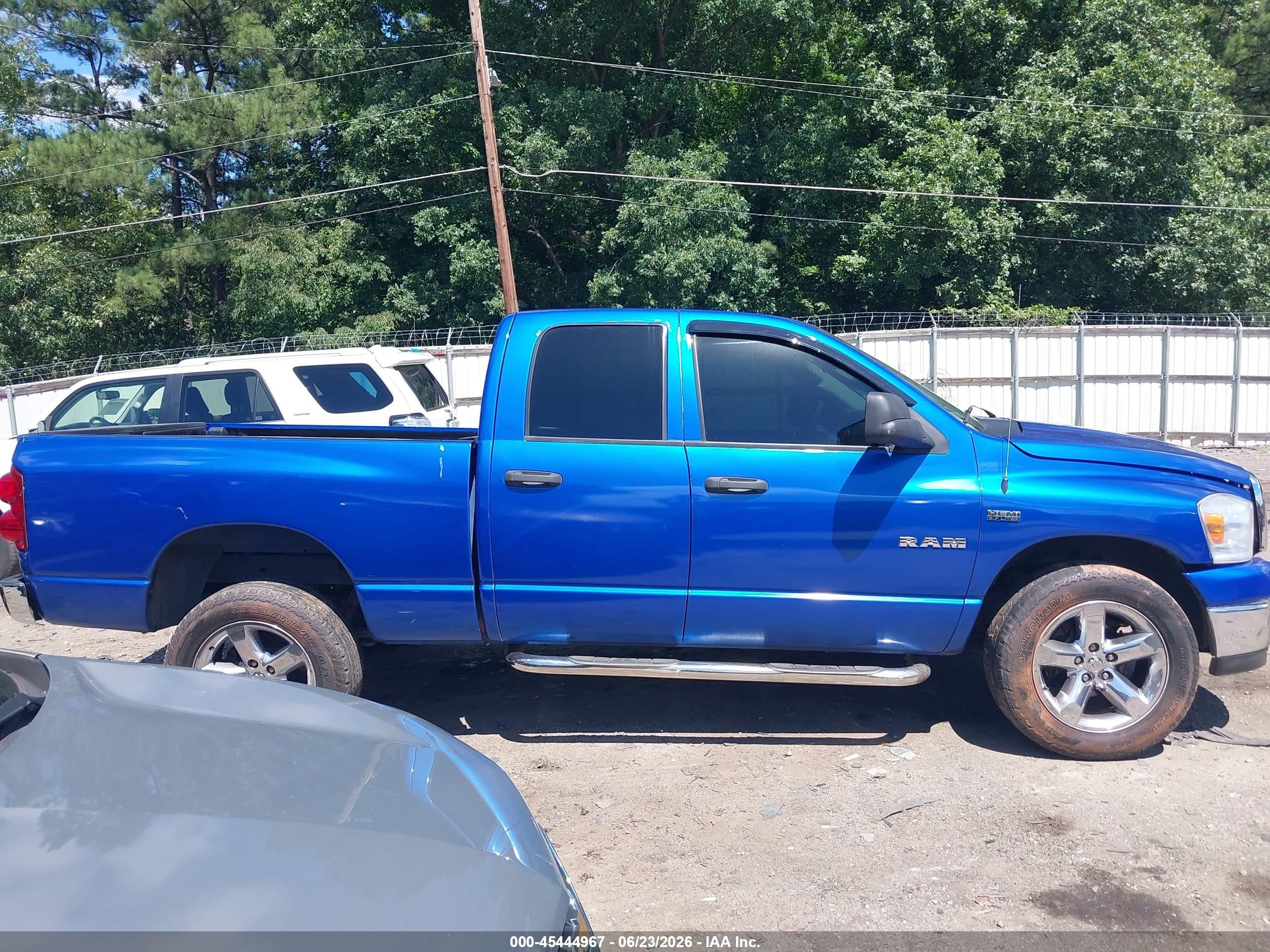 2008 Dodge Ram 1500 Slt Blue vin: 1D7HA18258J220354