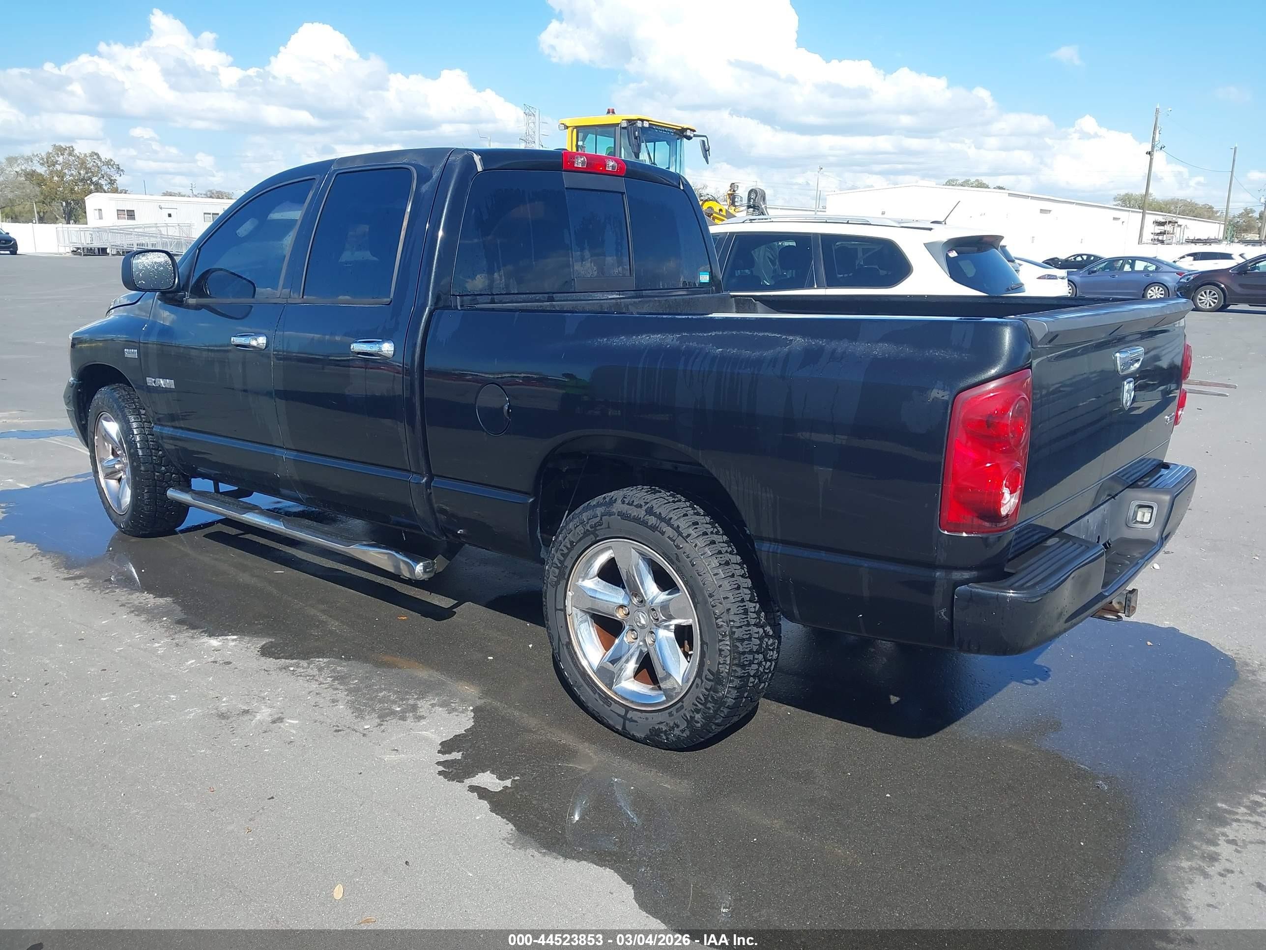2008 Dodge Ram 1500 Slt Black vin: 1D7HA18258S594845