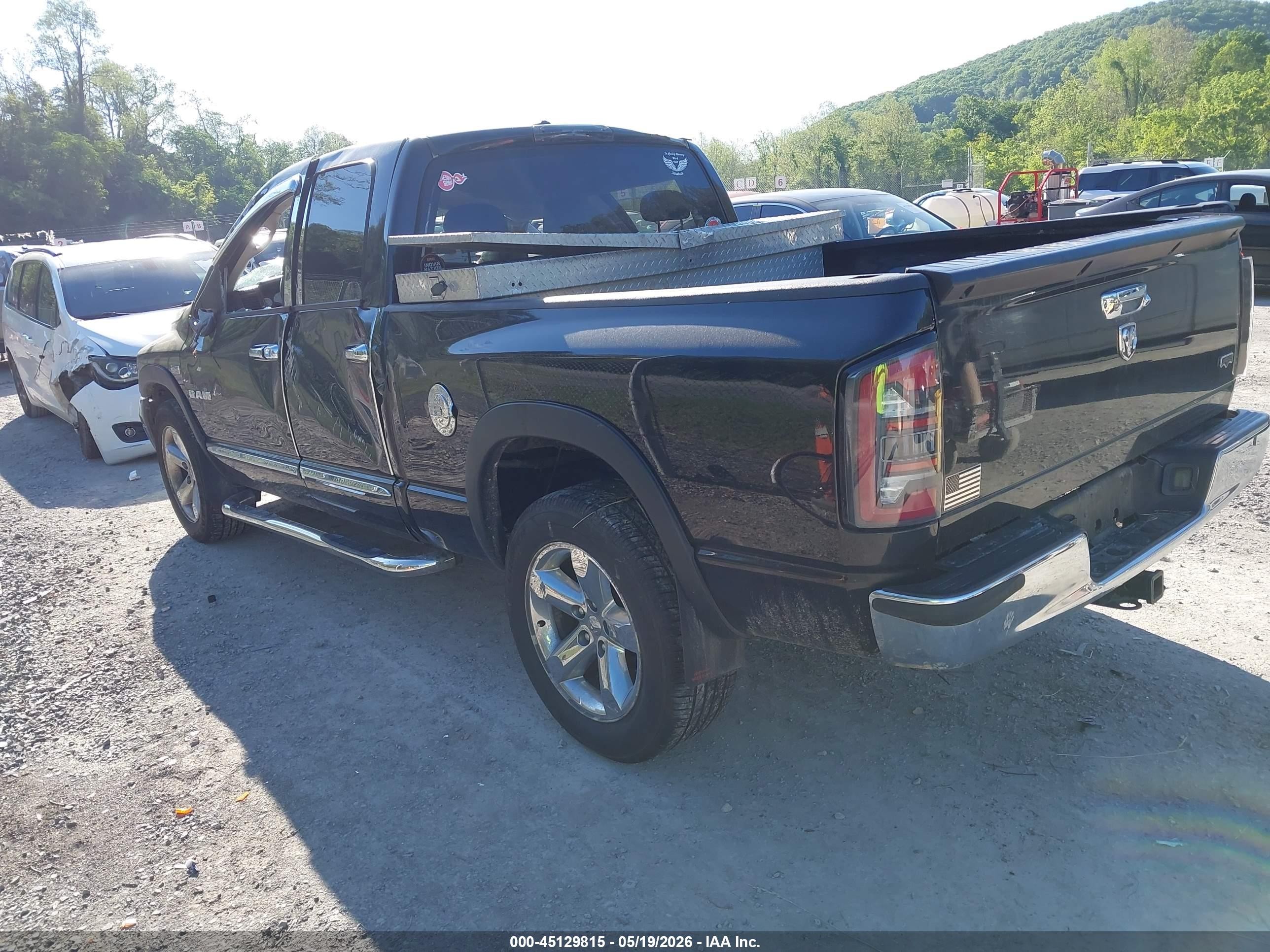 2008 Dodge Ram 1500 Laramie Black vin: 1D7HA18258S632719