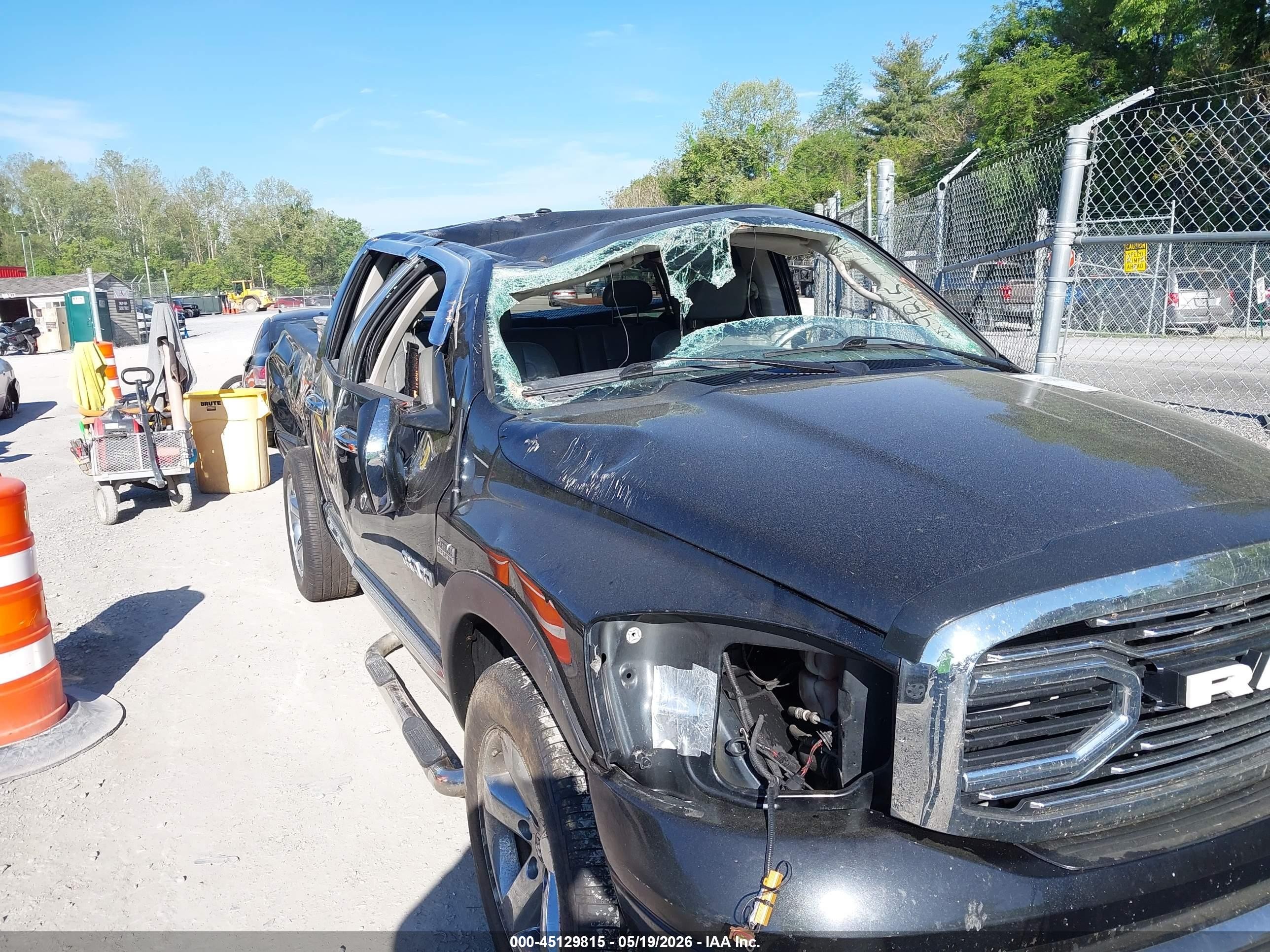 2008 Dodge Ram 1500 Laramie Black vin: 1D7HA18258S632719