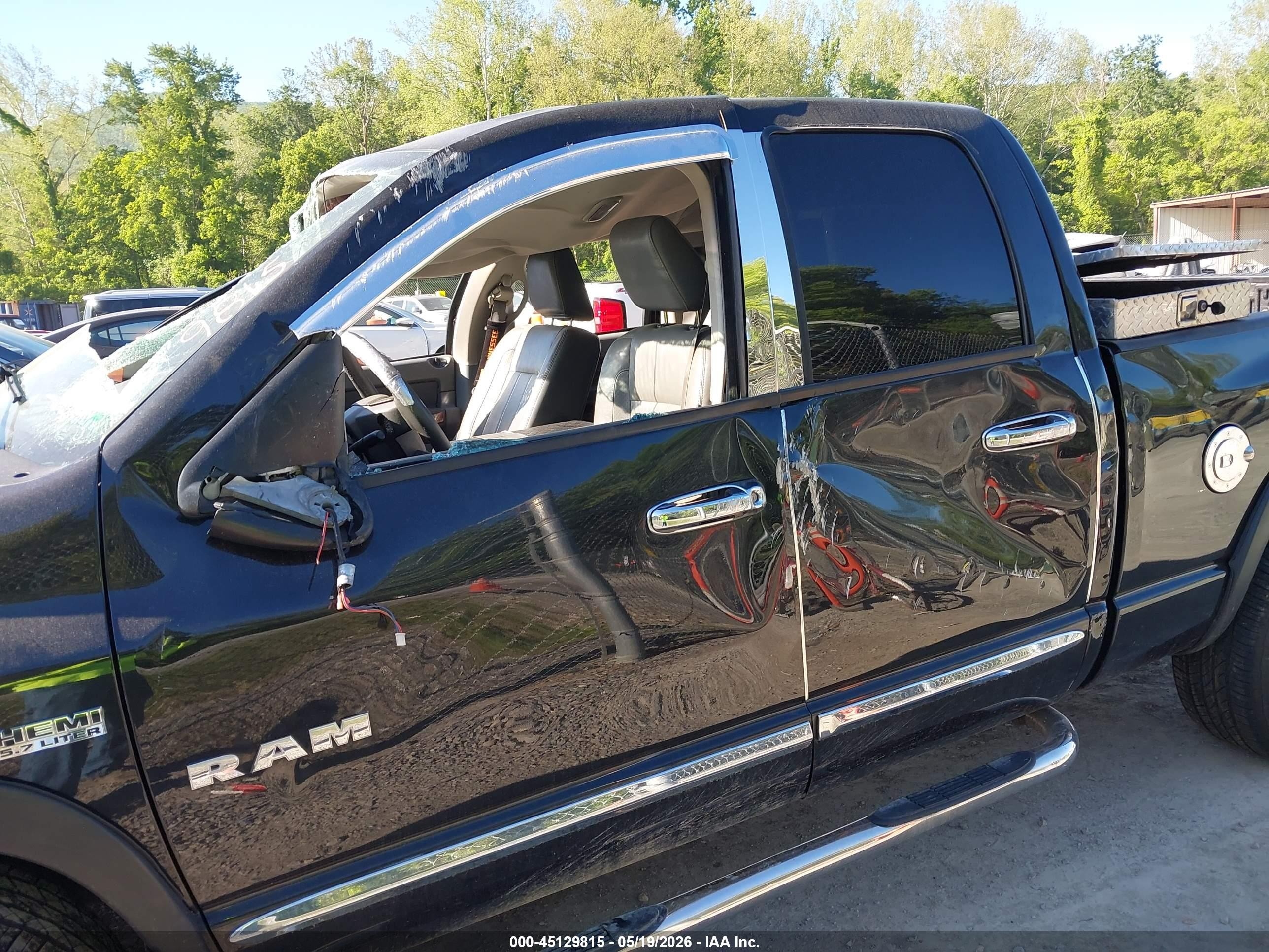 2008 Dodge Ram 1500 Laramie Black vin: 1D7HA18258S632719
