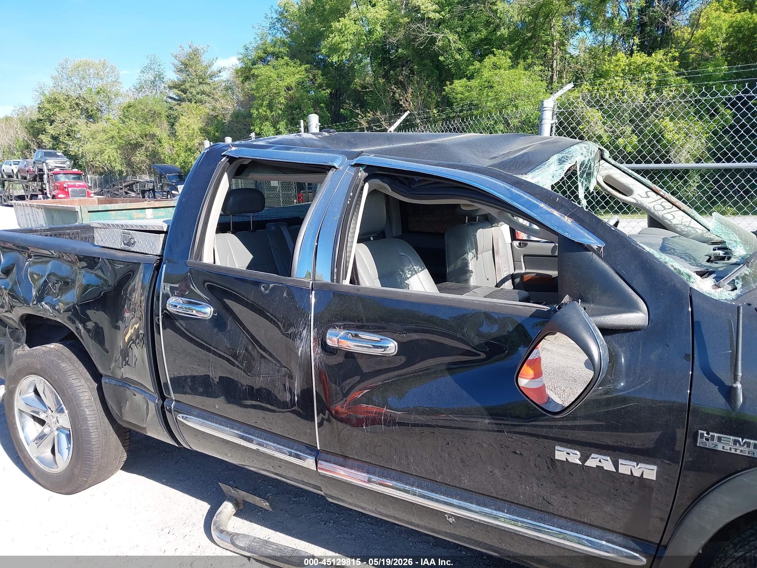 2008 Dodge Ram 1500 Laramie Black vin: 1D7HA18258S632719