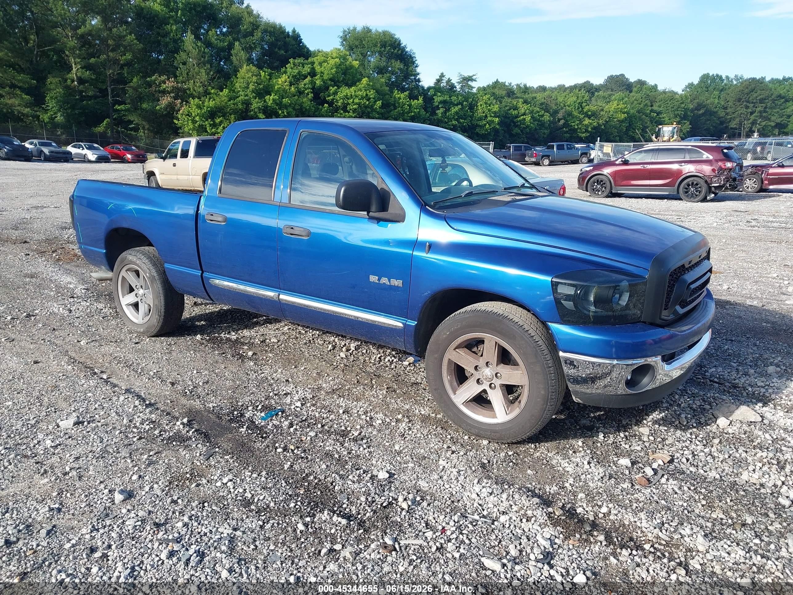 2008 Dodge Ram 1500 Slt Синий vin: 1D7HA18258S636186