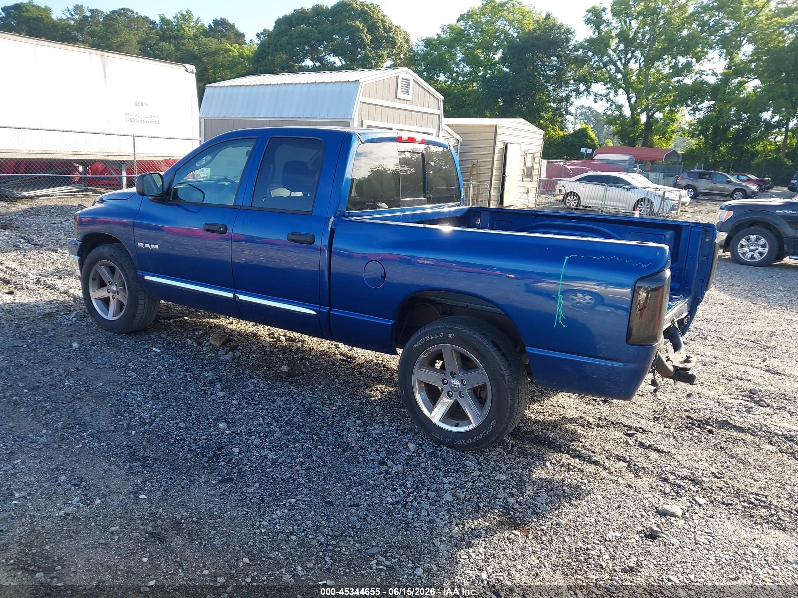 2008 Dodge Ram 1500 Slt Синий vin: 1D7HA18258S636186