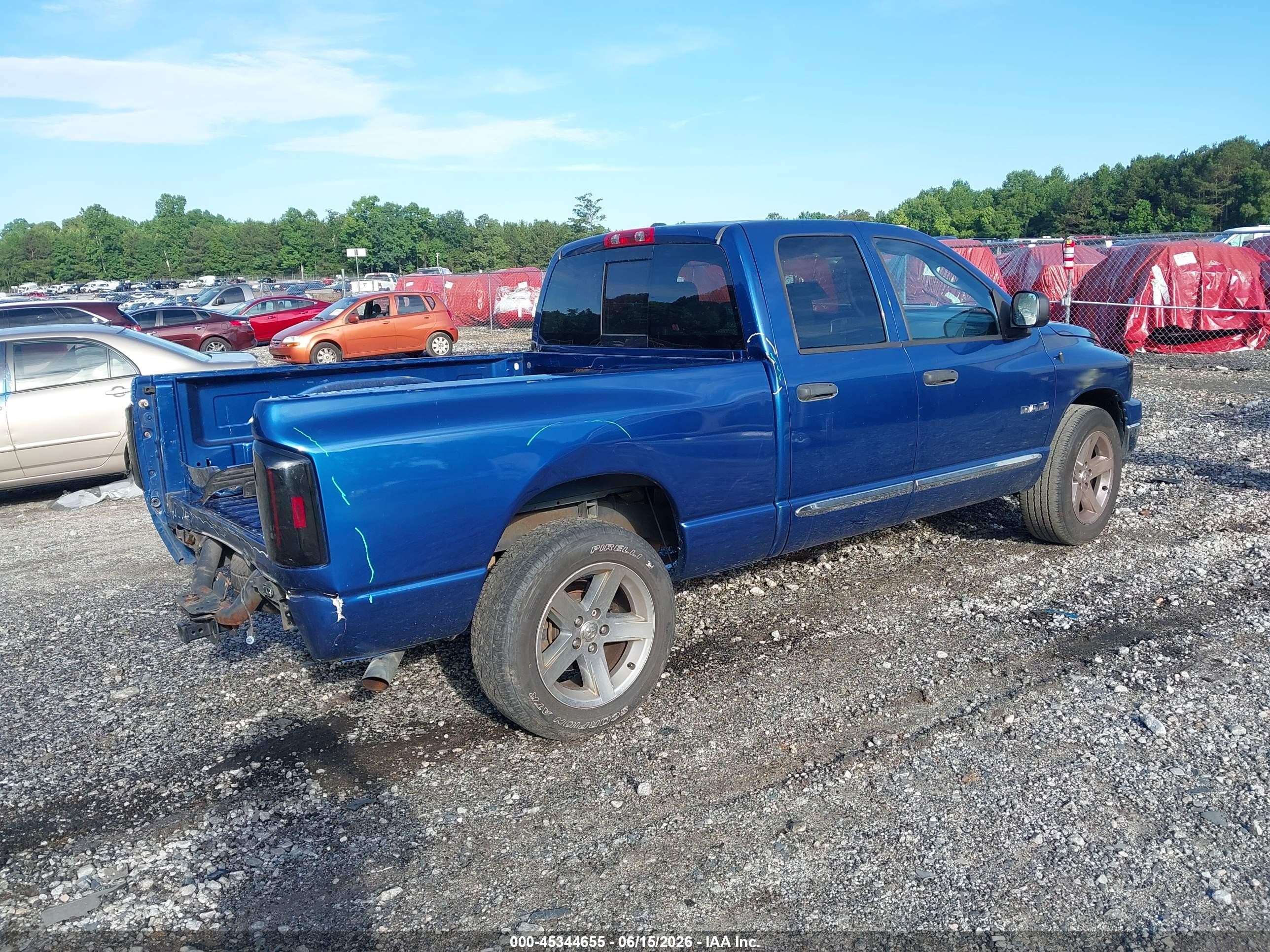 2008 Dodge Ram 1500 Slt Синий vin: 1D7HA18258S636186