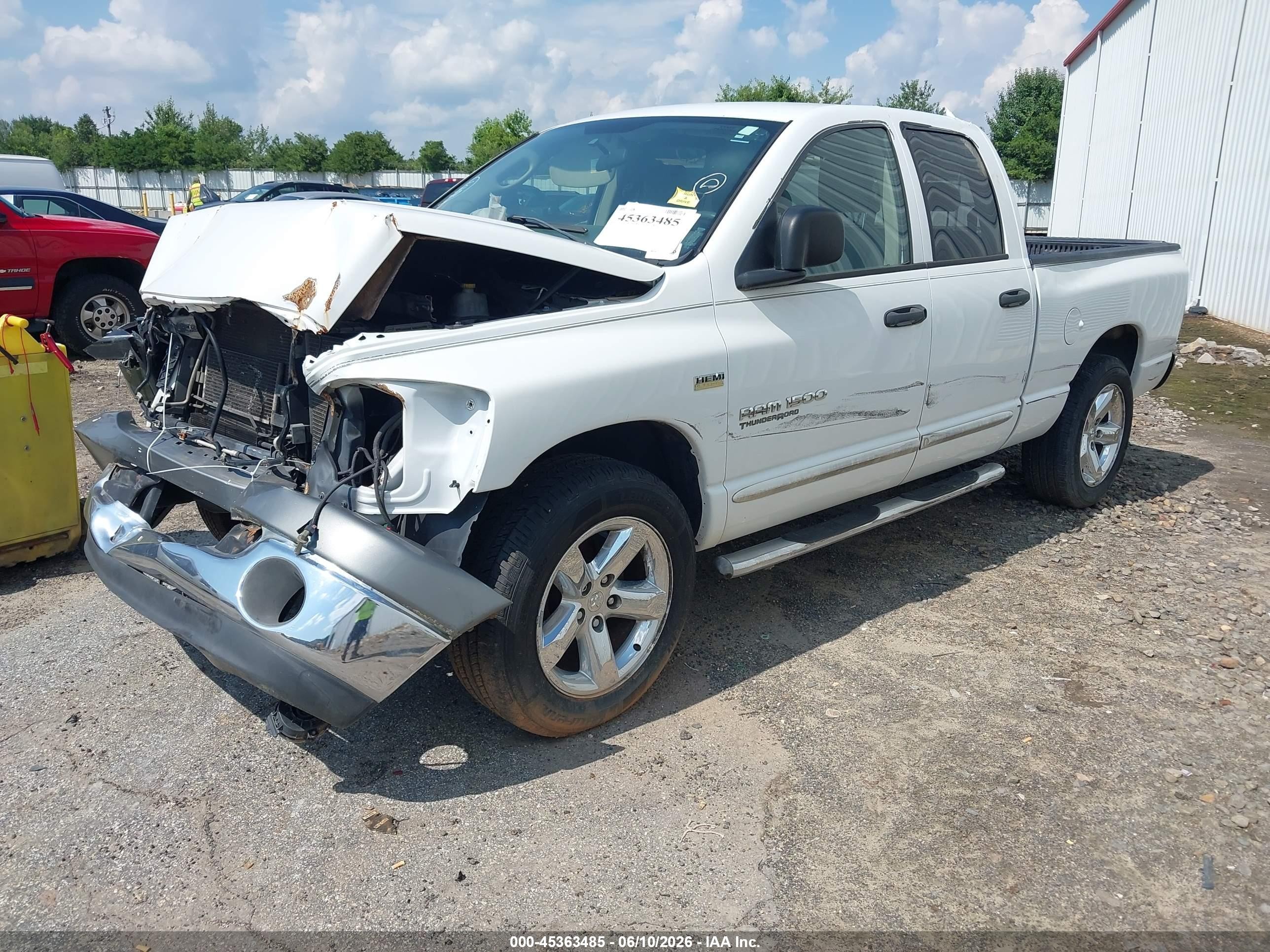 2006 Dodge Ram 1500 Slt White vin: 1D7HA18266S643158