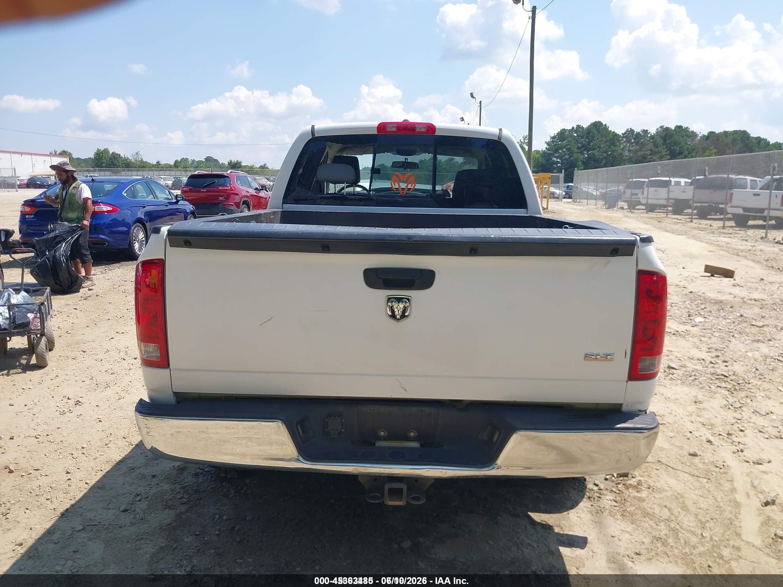 2006 Dodge Ram 1500 Slt White vin: 1D7HA18266S643158