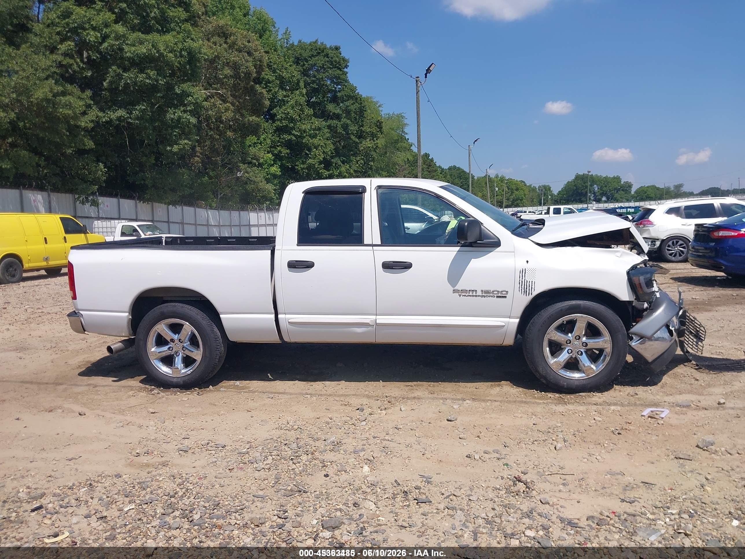 2006 Dodge Ram 1500 Slt White vin: 1D7HA18266S643158