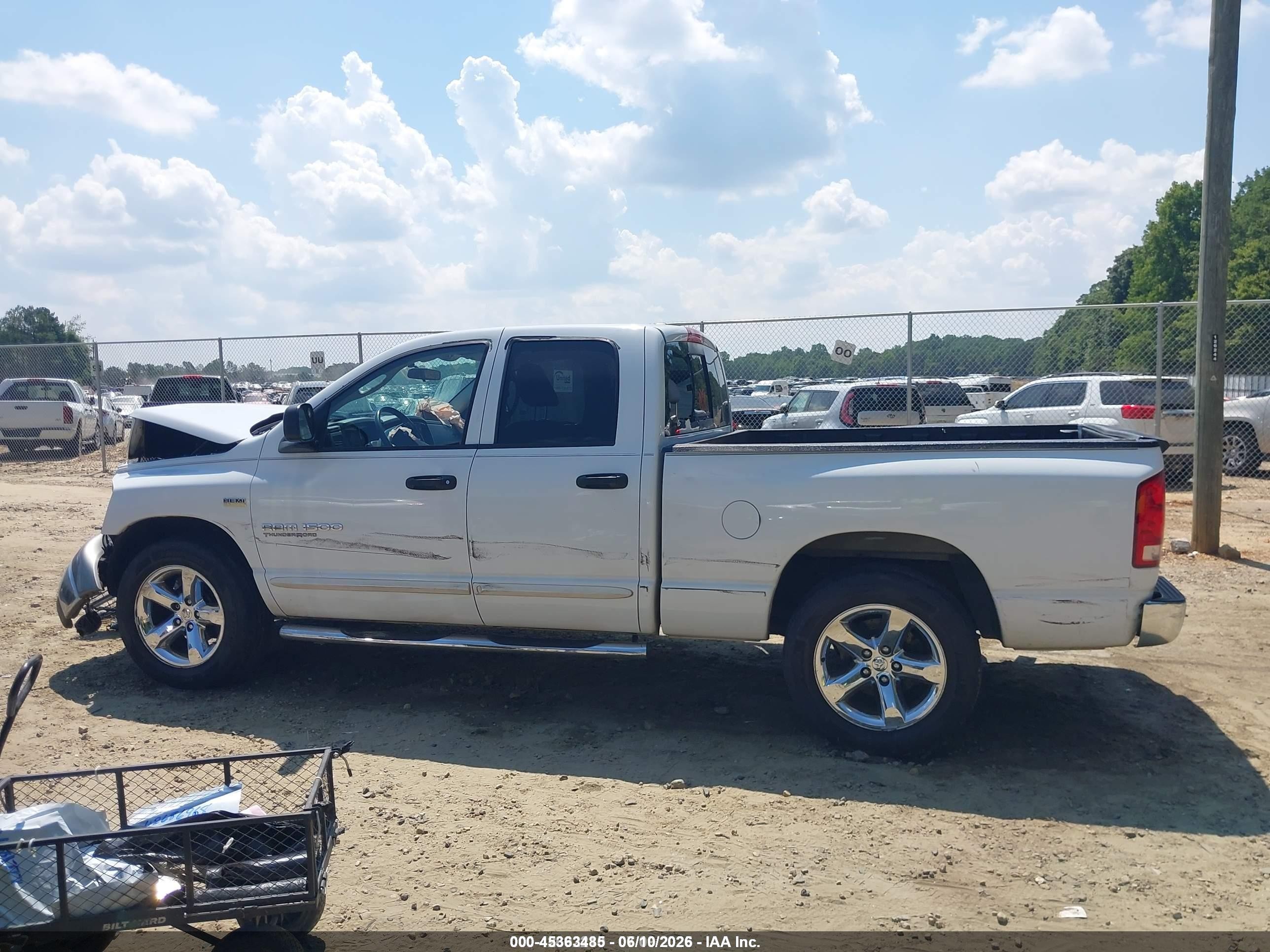 2006 Dodge Ram 1500 Slt White vin: 1D7HA18266S643158