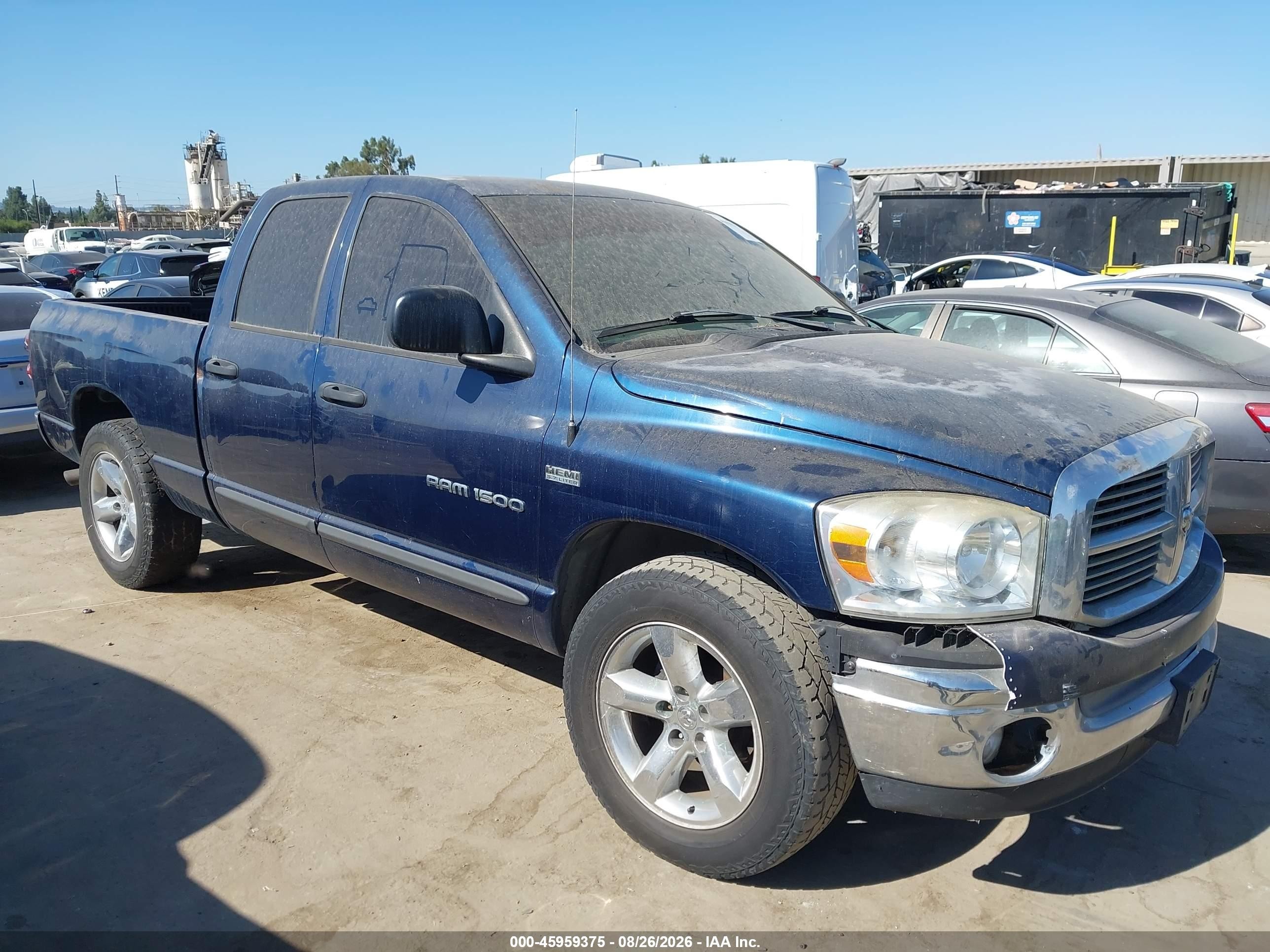 2007 Dodge Ram 1500 Slt Dark Blue vin: 1D7HA18267J503683