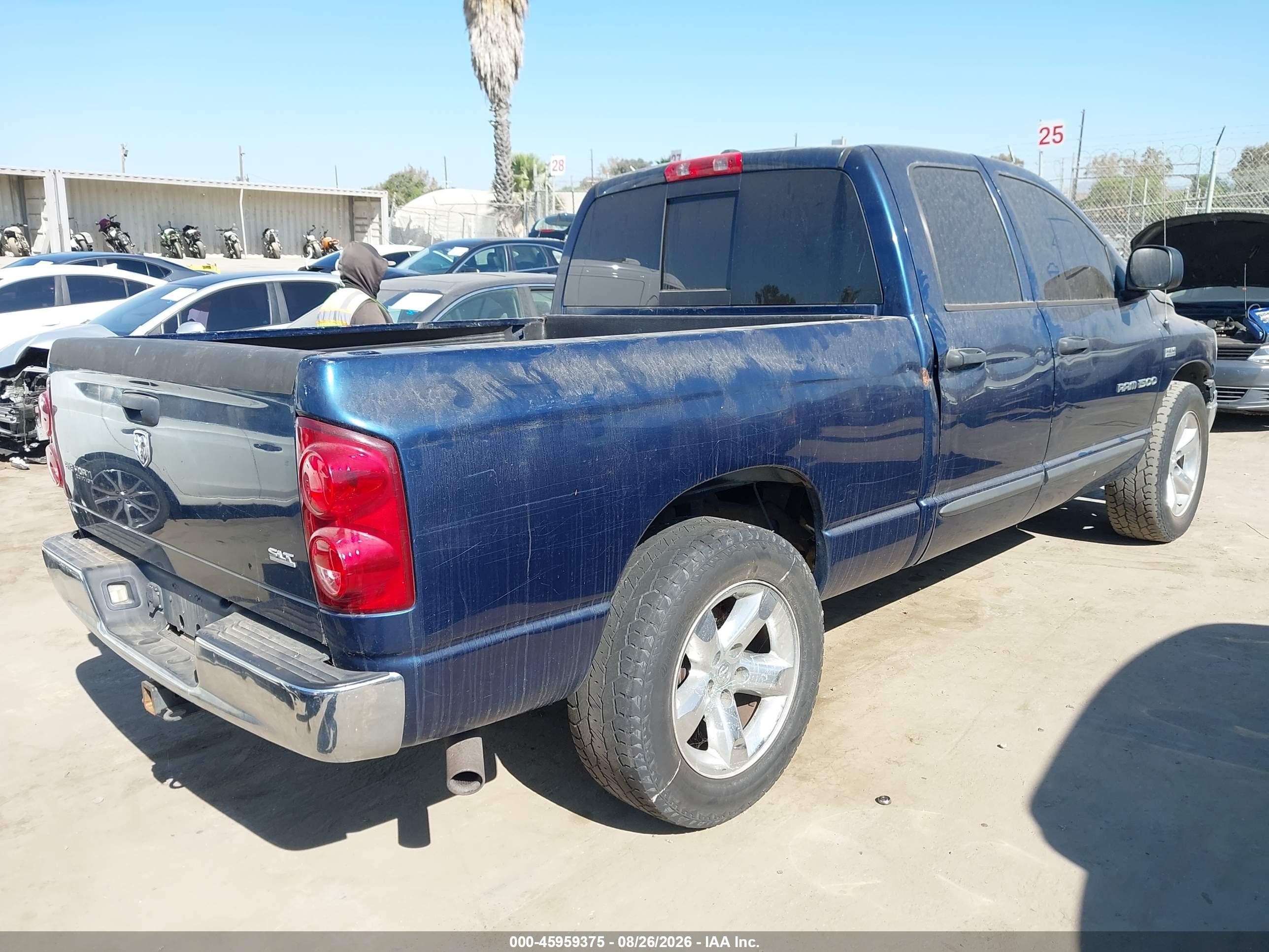 2007 Dodge Ram 1500 Slt Dark Blue vin: 1D7HA18267J503683