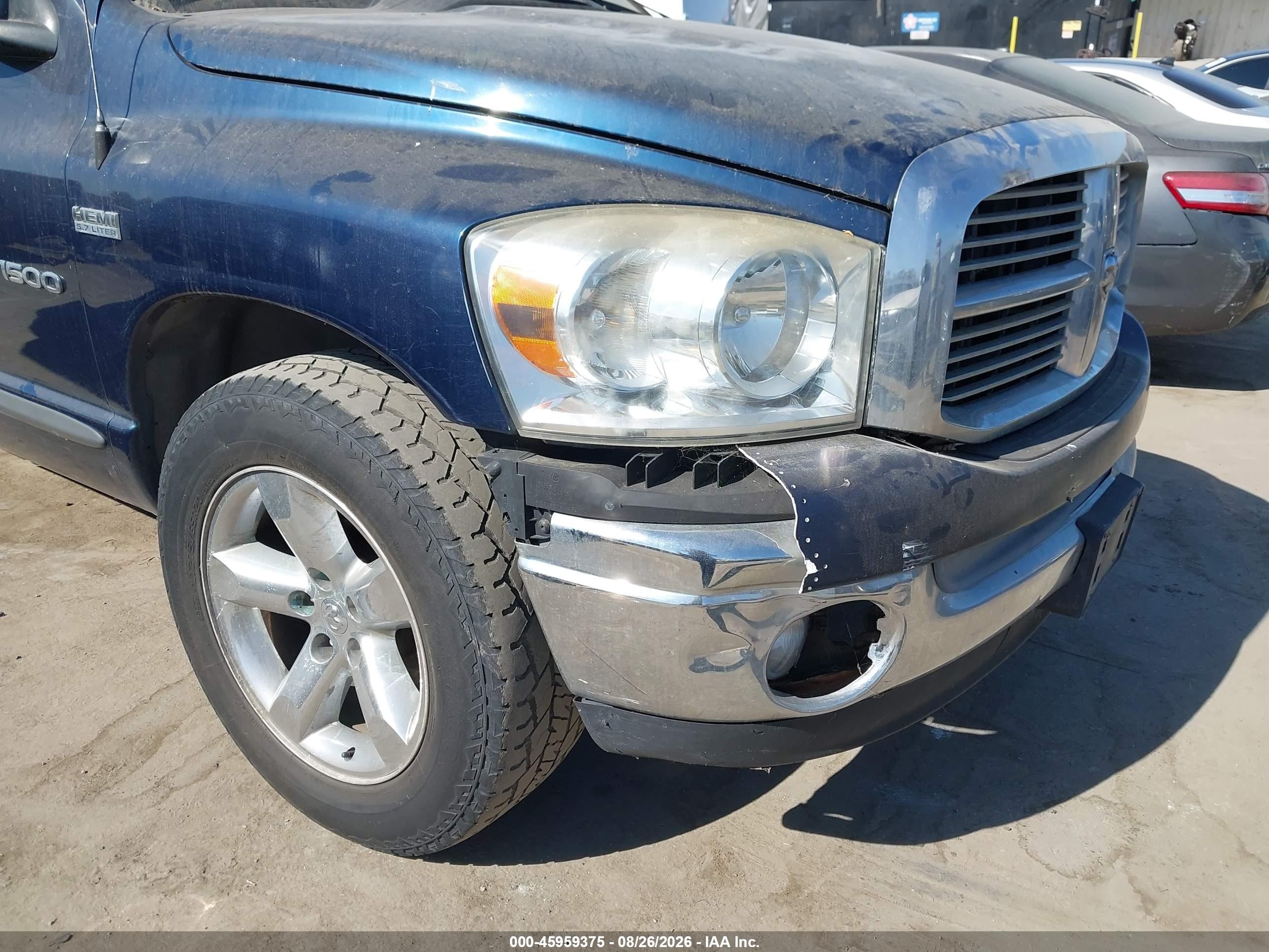 2007 Dodge Ram 1500 Slt Dark Blue vin: 1D7HA18267J503683