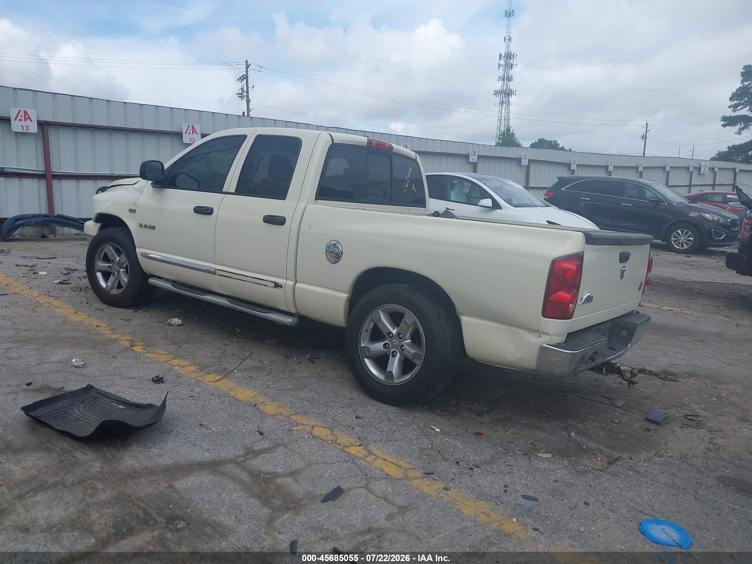 2008 Dodge Ram 1500 Slt White vin: 1D7HA18268J208746