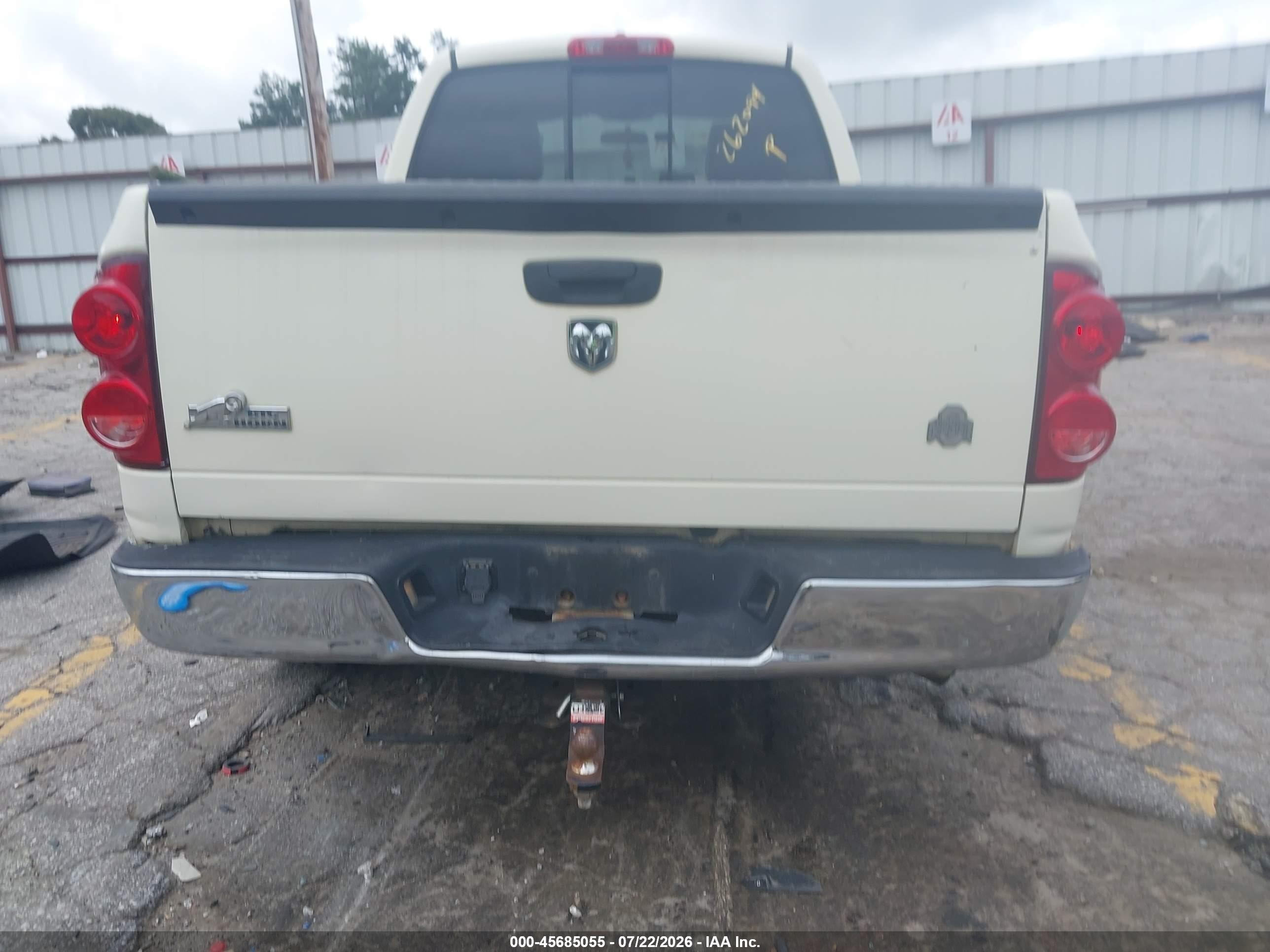 2008 Dodge Ram 1500 Slt White vin: 1D7HA18268J208746