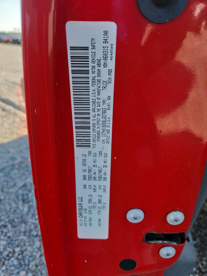 2008 Dodge Ram 1500 St Red vin: 1D7HA18268J227863