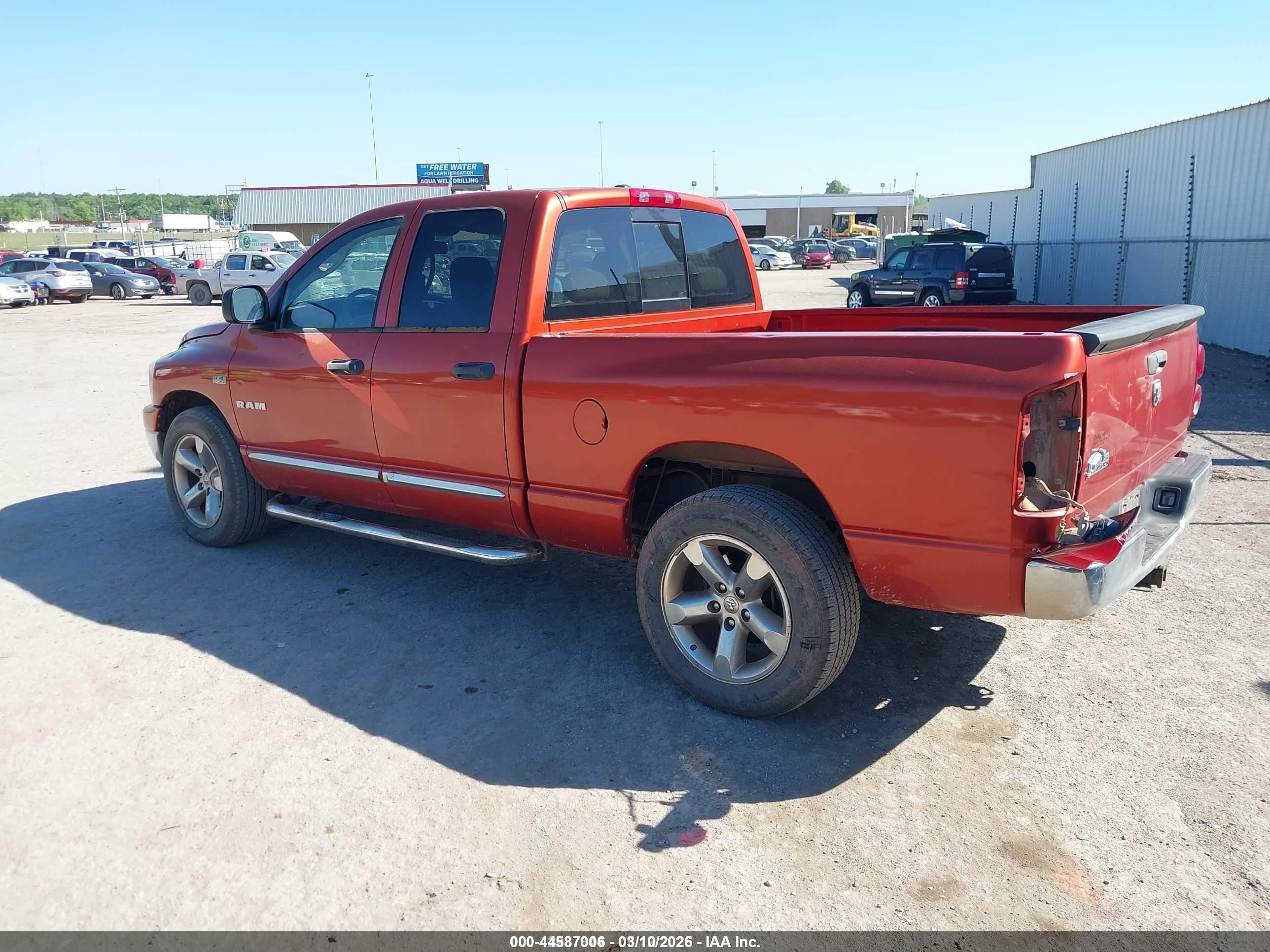 2008 Dodge Ram 1500 Slt Orange vin: 1D7HA18268S577374