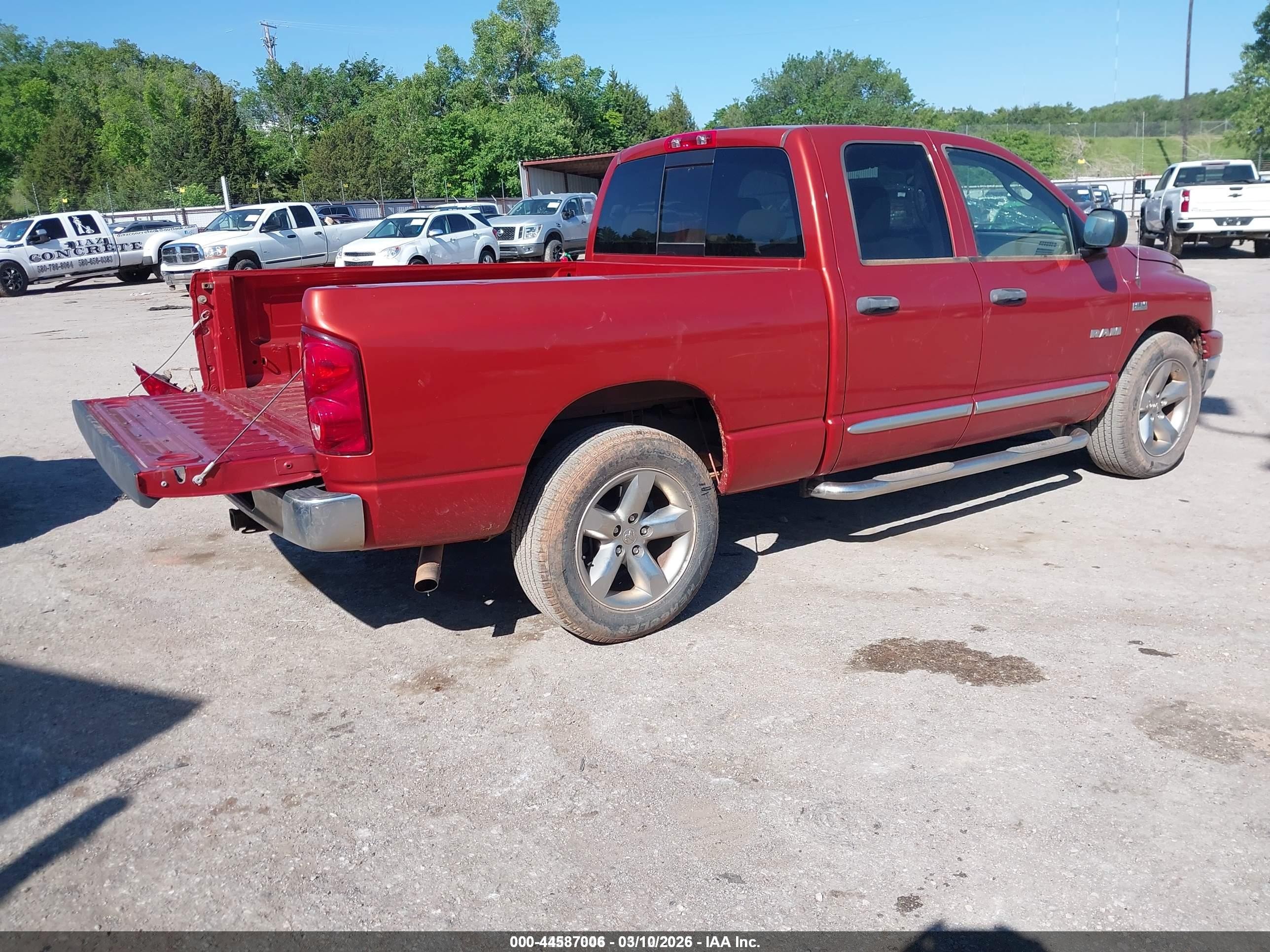 2008 Dodge Ram 1500 Slt Orange vin: 1D7HA18268S577374