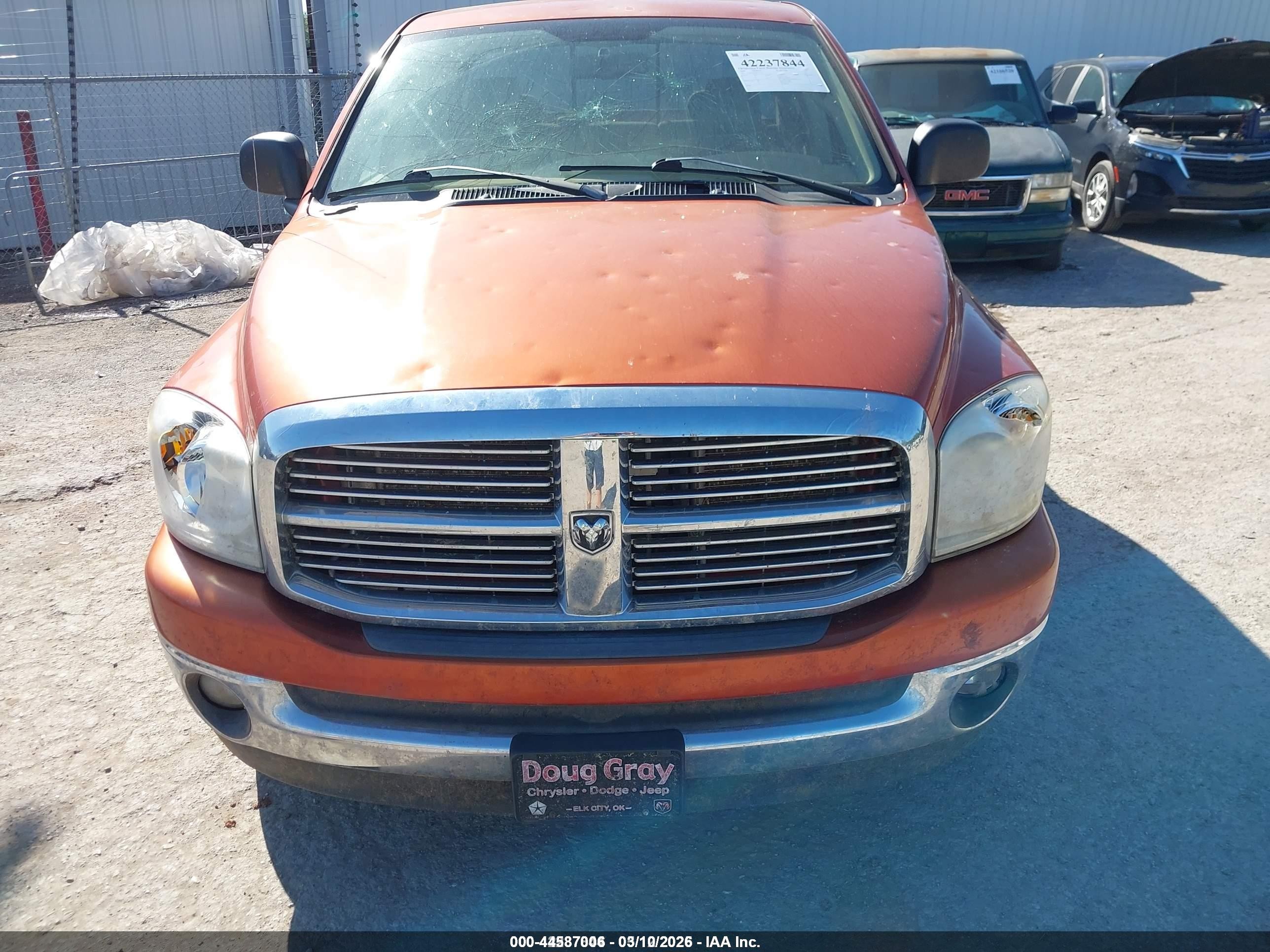 2008 Dodge Ram 1500 Slt Orange vin: 1D7HA18268S577374