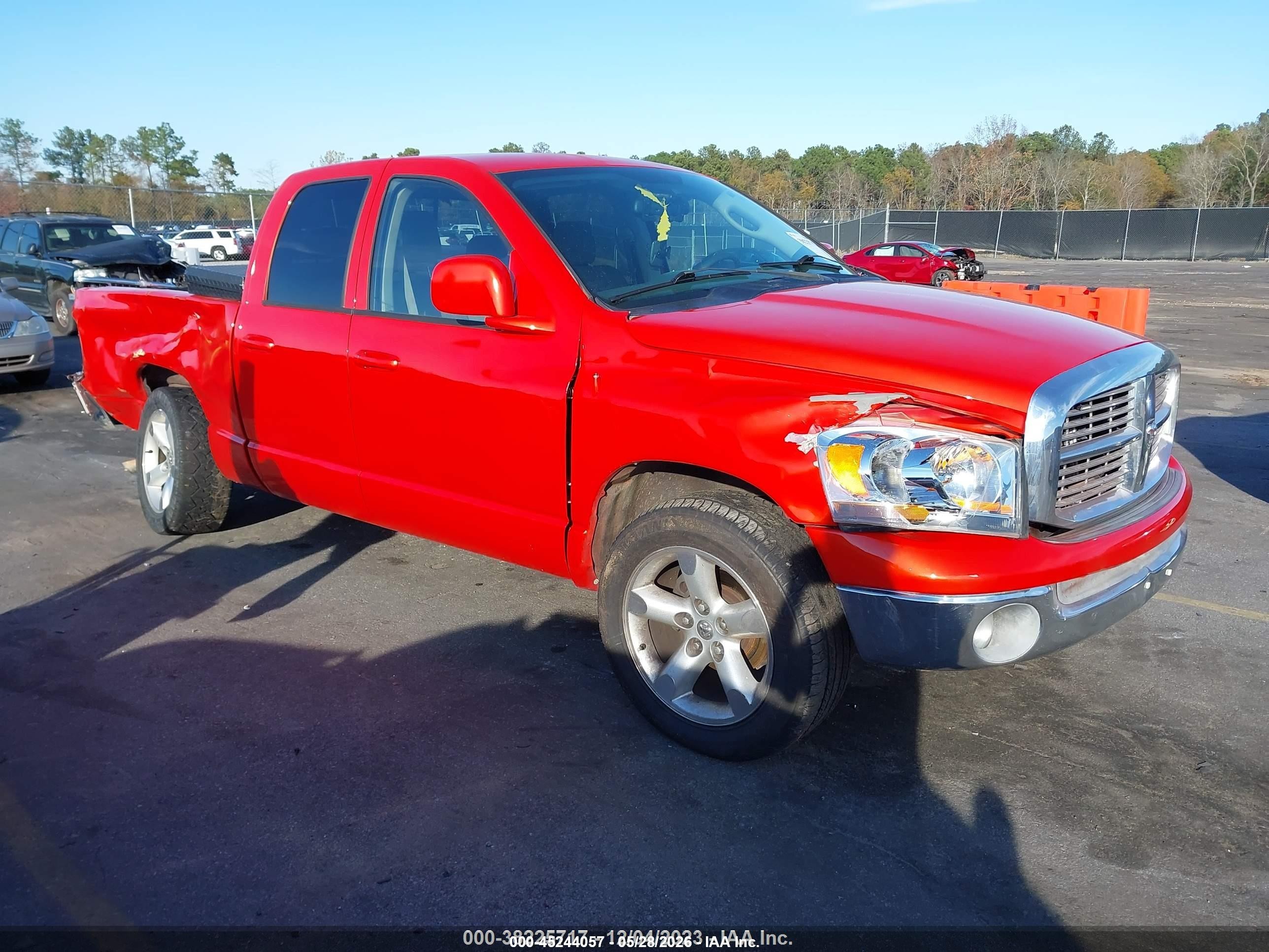 2006 Dodge Ram 1500 Slt Orange vin: 1D7HA18276S549578
