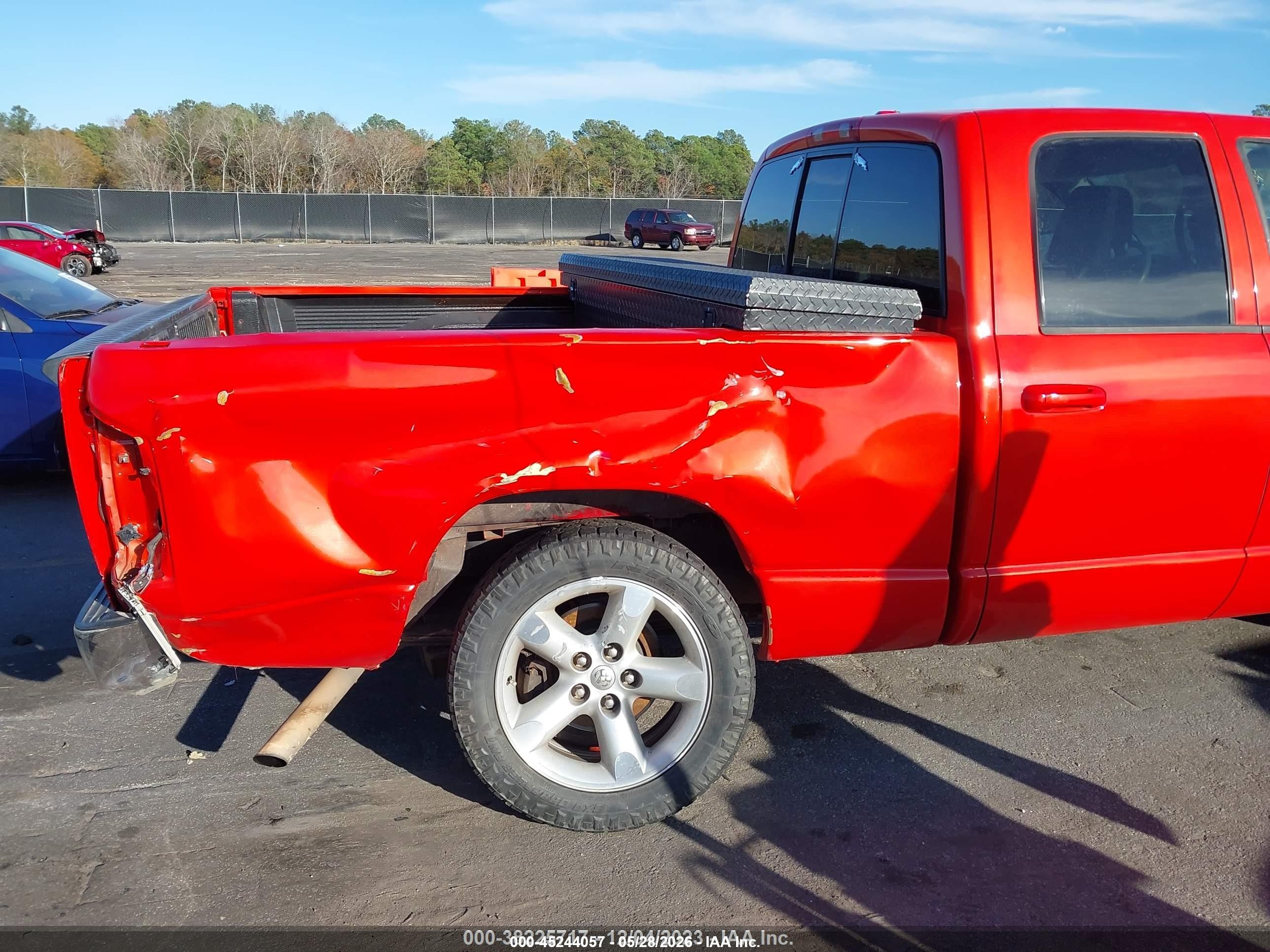 2006 Dodge Ram 1500 Slt Orange vin: 1D7HA18276S549578