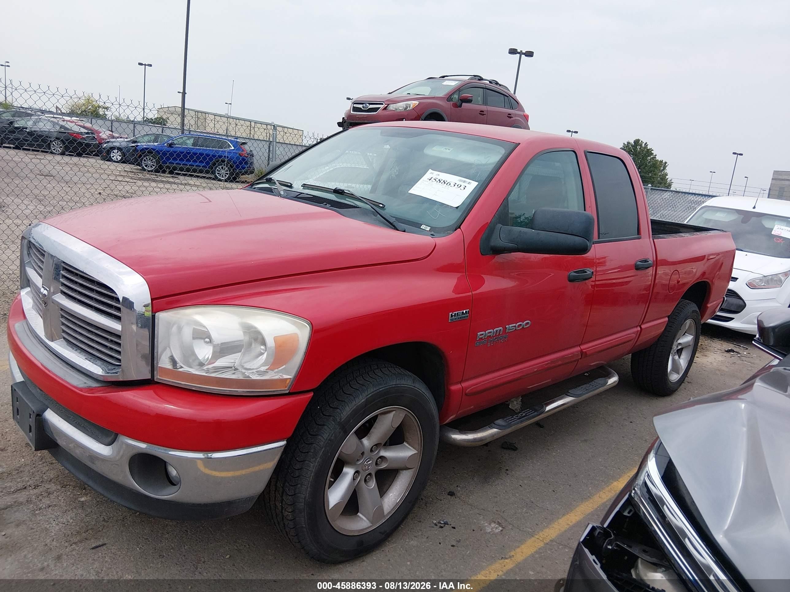 2006 Dodge Ram 1500 Slt Red vin: 1D7HA18276S572469