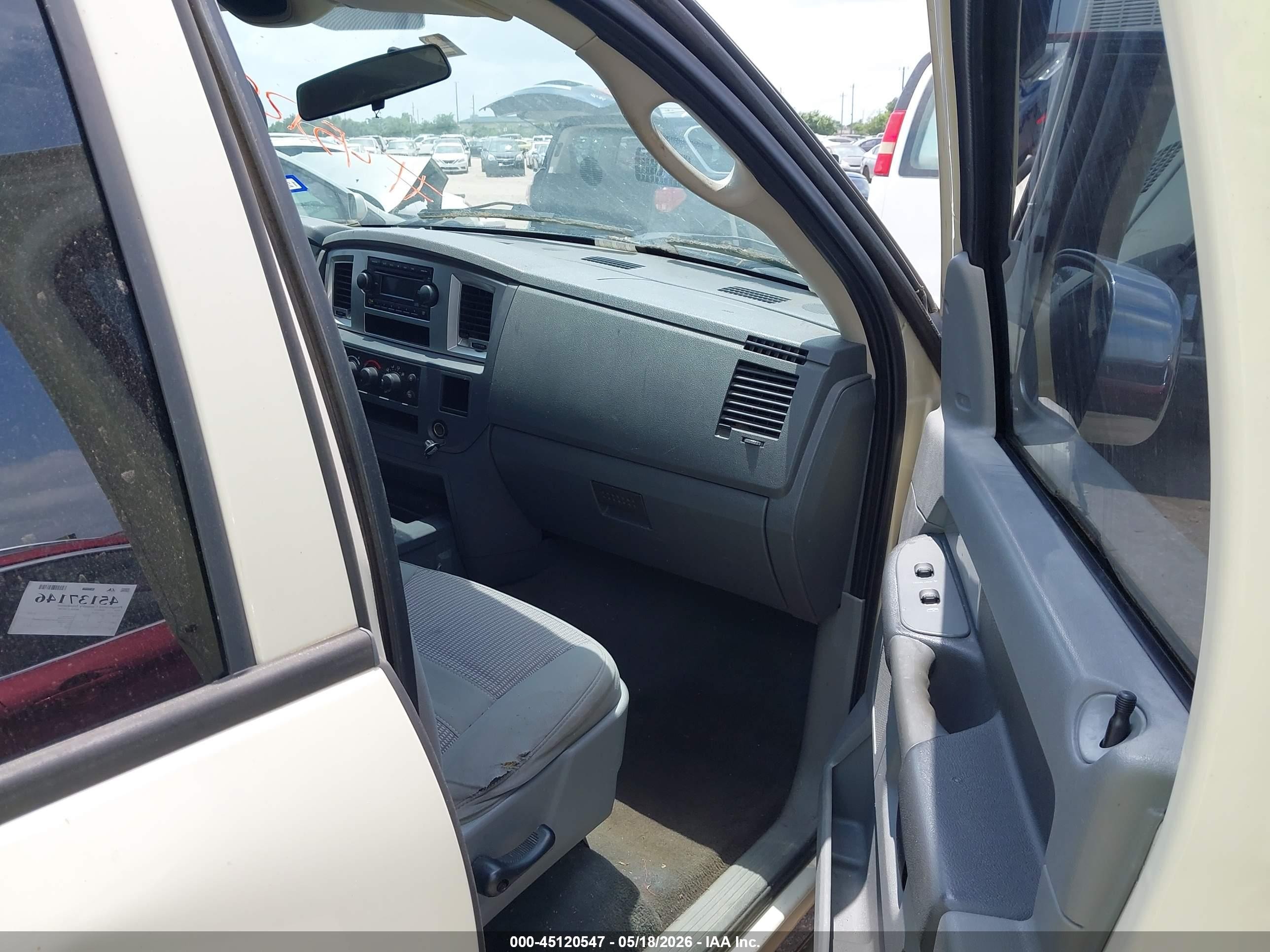 2007 Dodge Ram 1500 Slt White vin: 1D7HA18277J604912