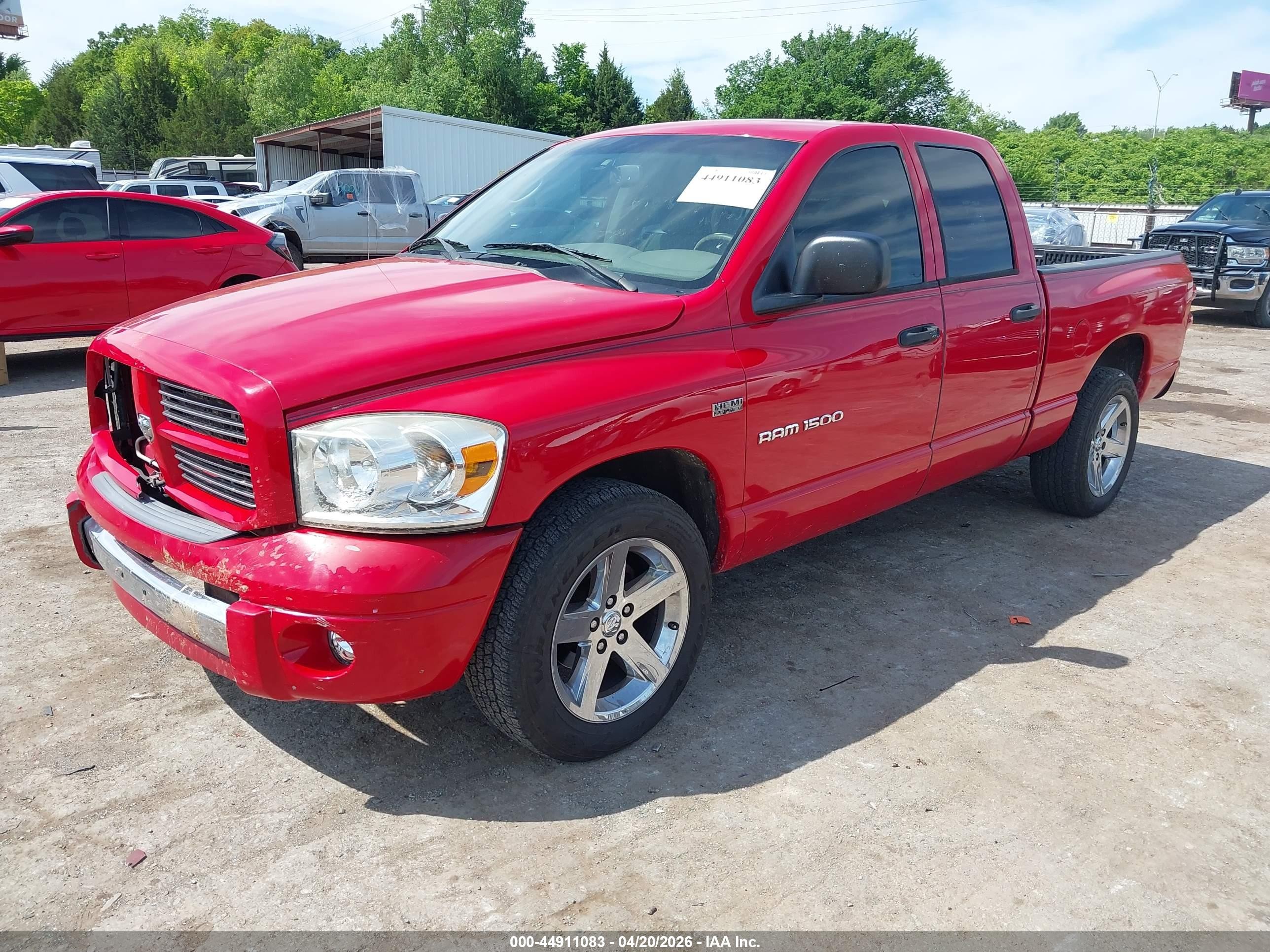 2007 Dodge Ram 1500 Slt Red vin: 1D7HA18277S224978