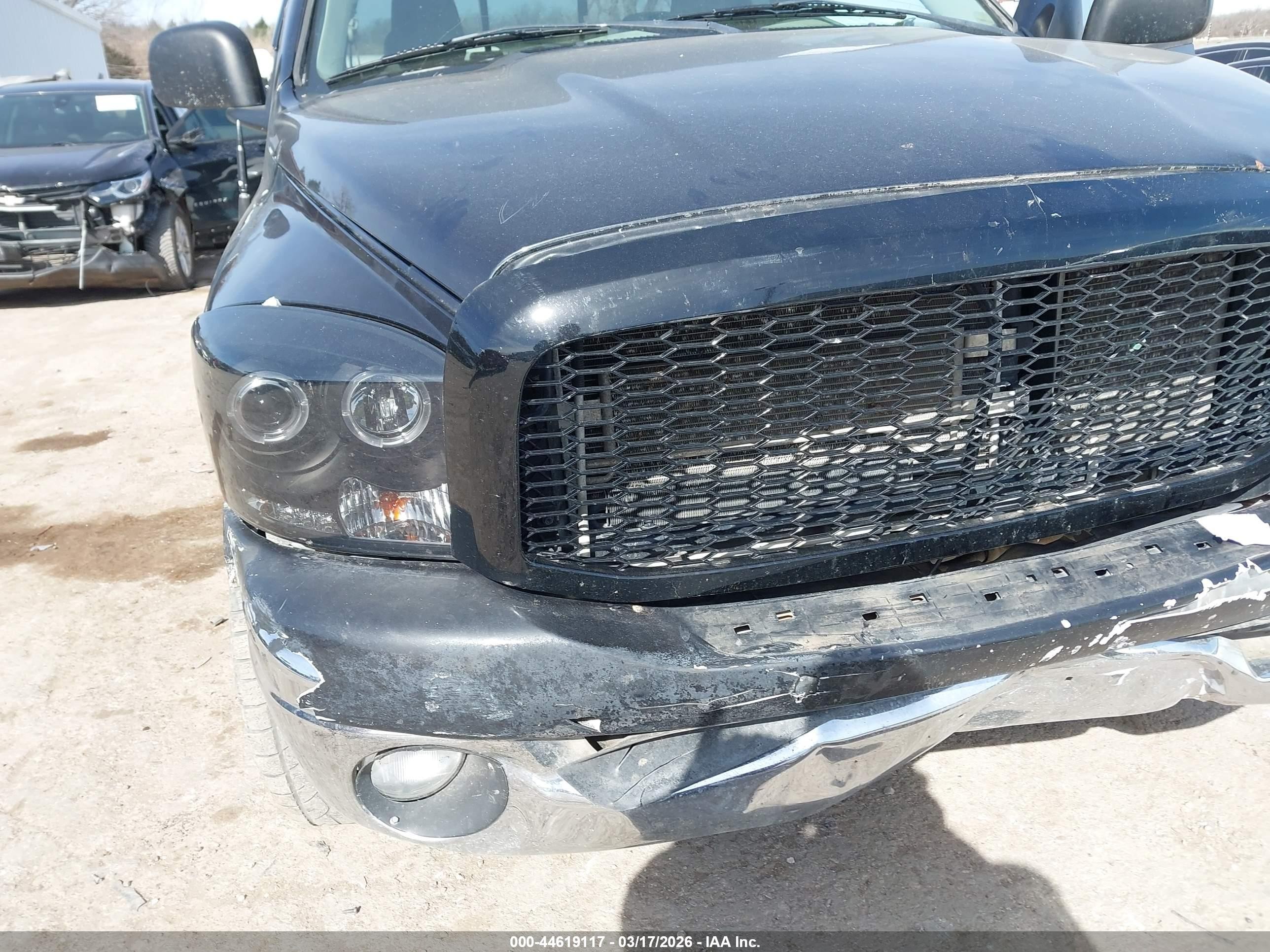 2008 Dodge Ram 1500 Slt Black vin: 1D7HA18278J137346