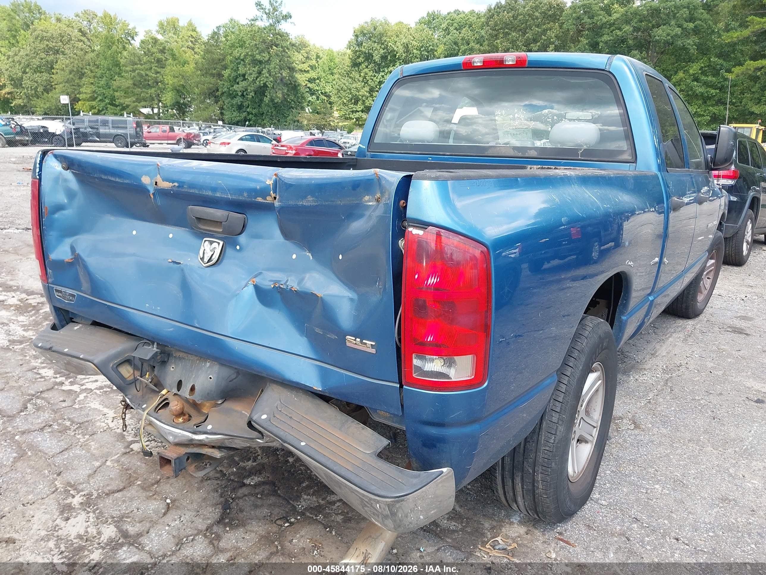 2006 Dodge Ram 1500 Slt Blue vin: 1D7HA18286J124179