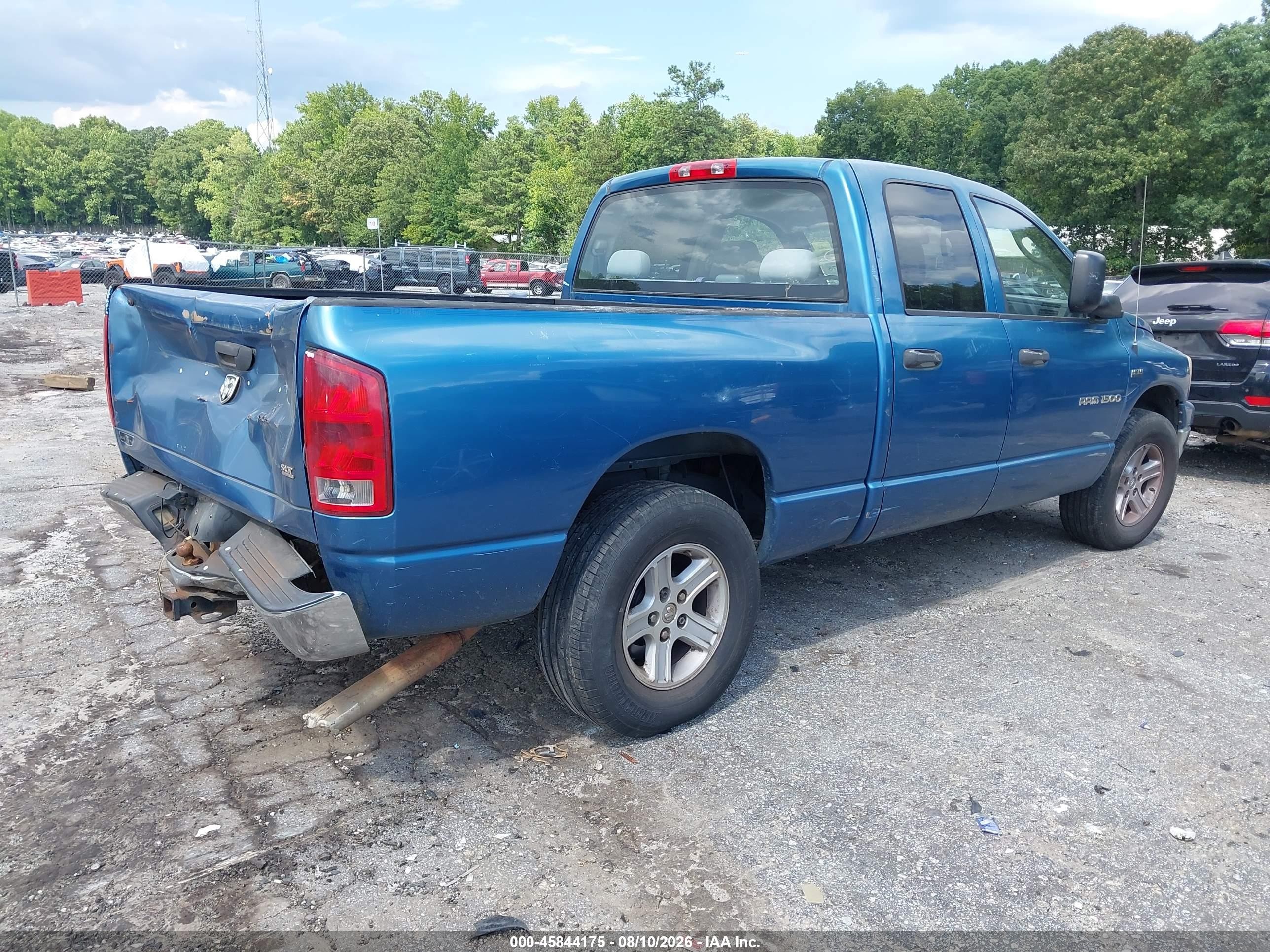 2006 Dodge Ram 1500 Slt Blue vin: 1D7HA18286J124179