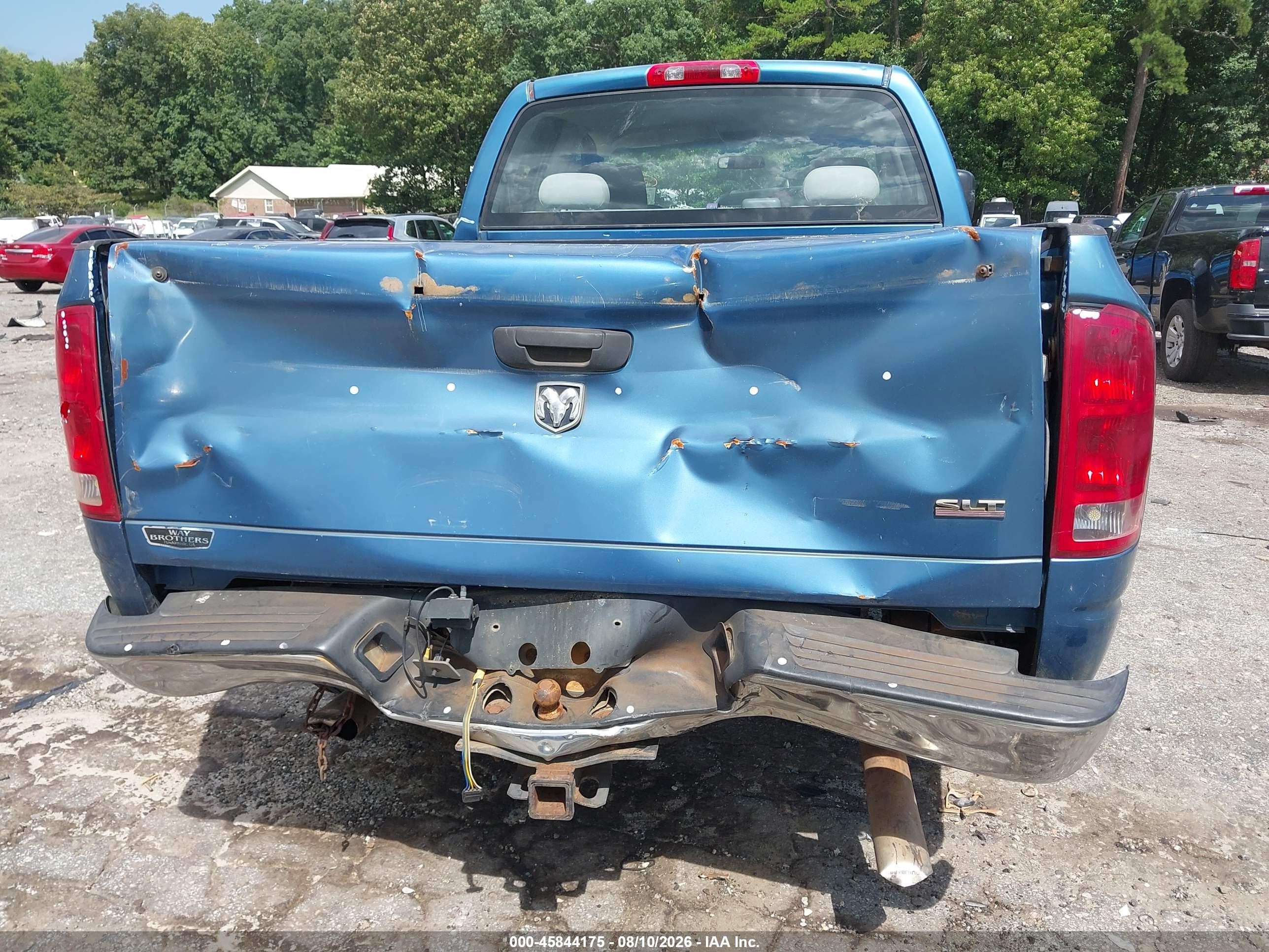 2006 Dodge Ram 1500 Slt Blue vin: 1D7HA18286J124179