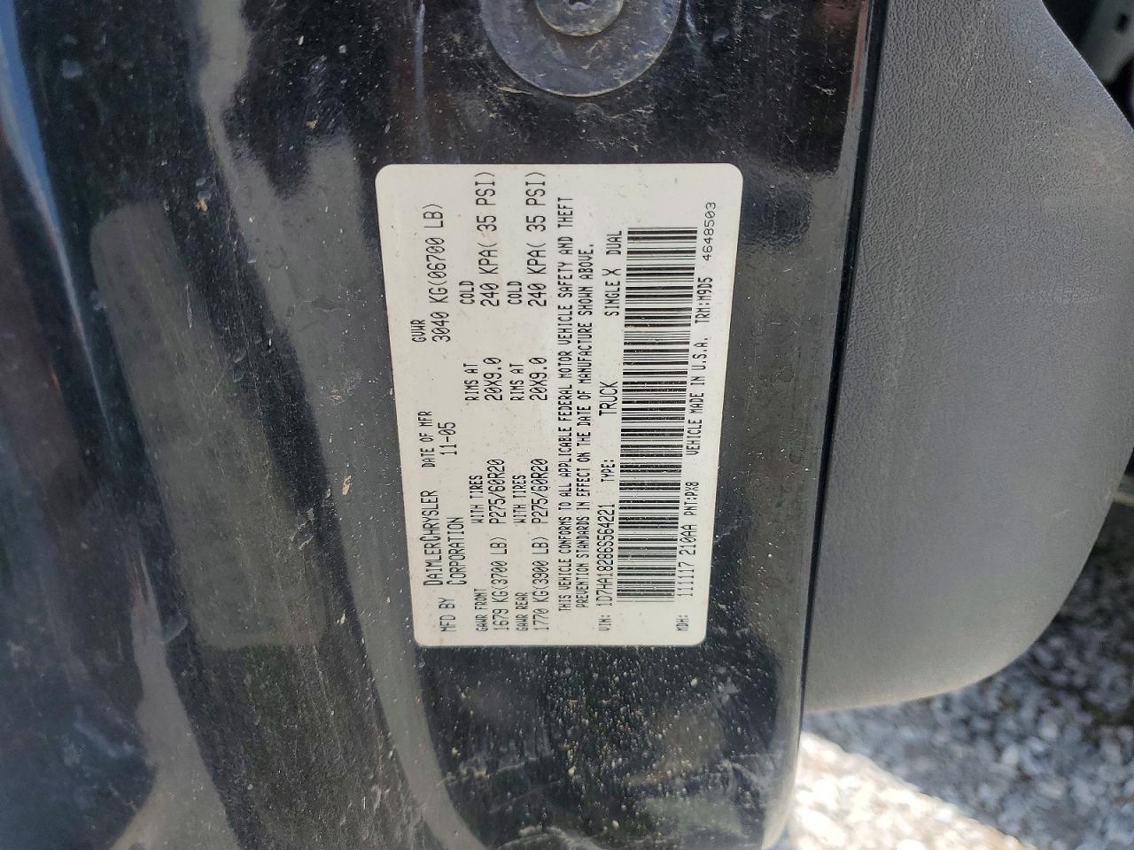2006 Dodge Ram 1500 St Black vin: 1D7HA18286S564221