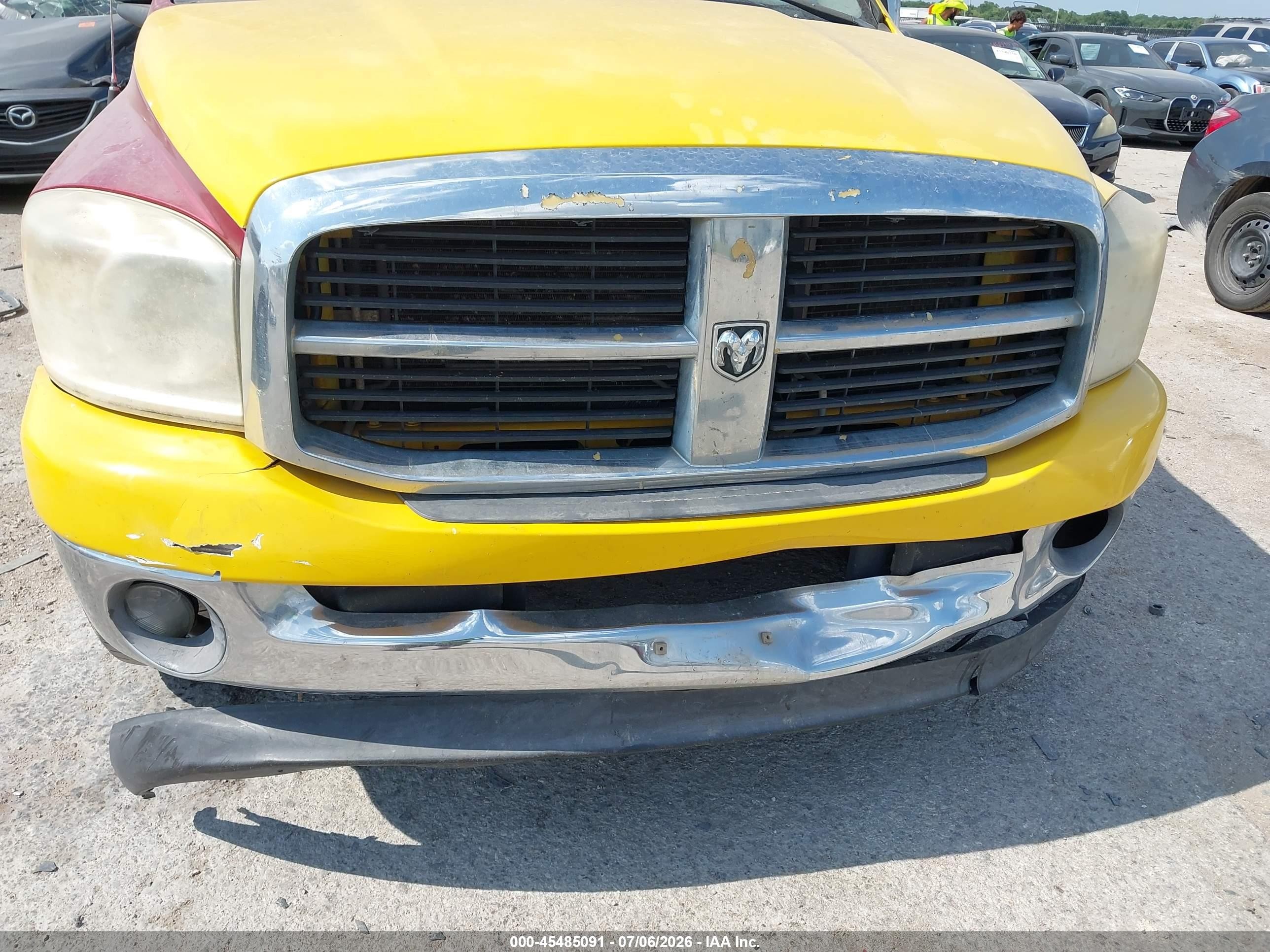 2007 Dodge Ram 1500 Slt Yellow vin: 1D7HA18287S245998