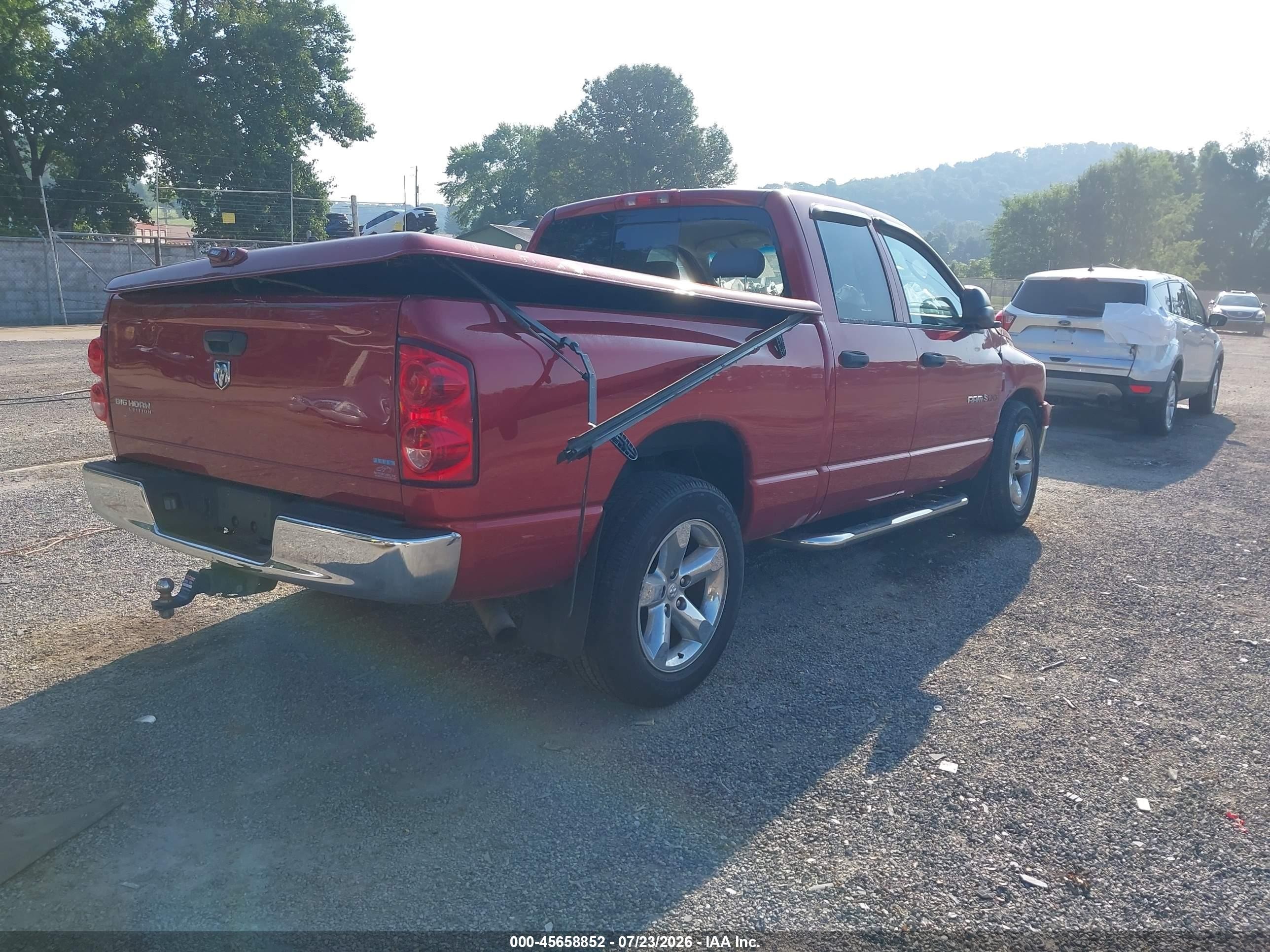 2007 Dodge Ram 1500 Slt Темно-бордовый vin: 1D7HA18287S266169
